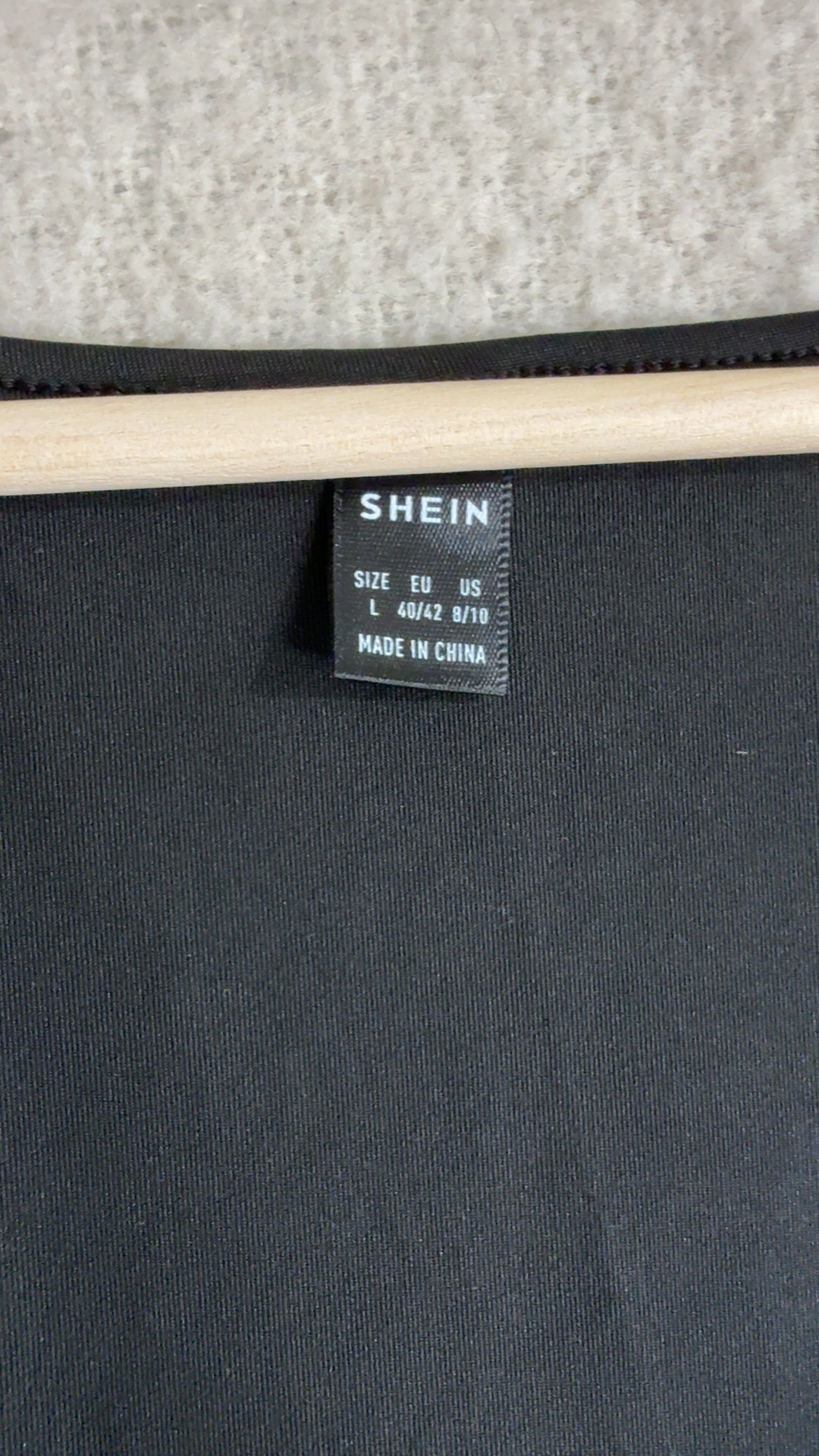SHEIN Black Graphic Sleeveless Dress UK 8 Power & Money Print image 3