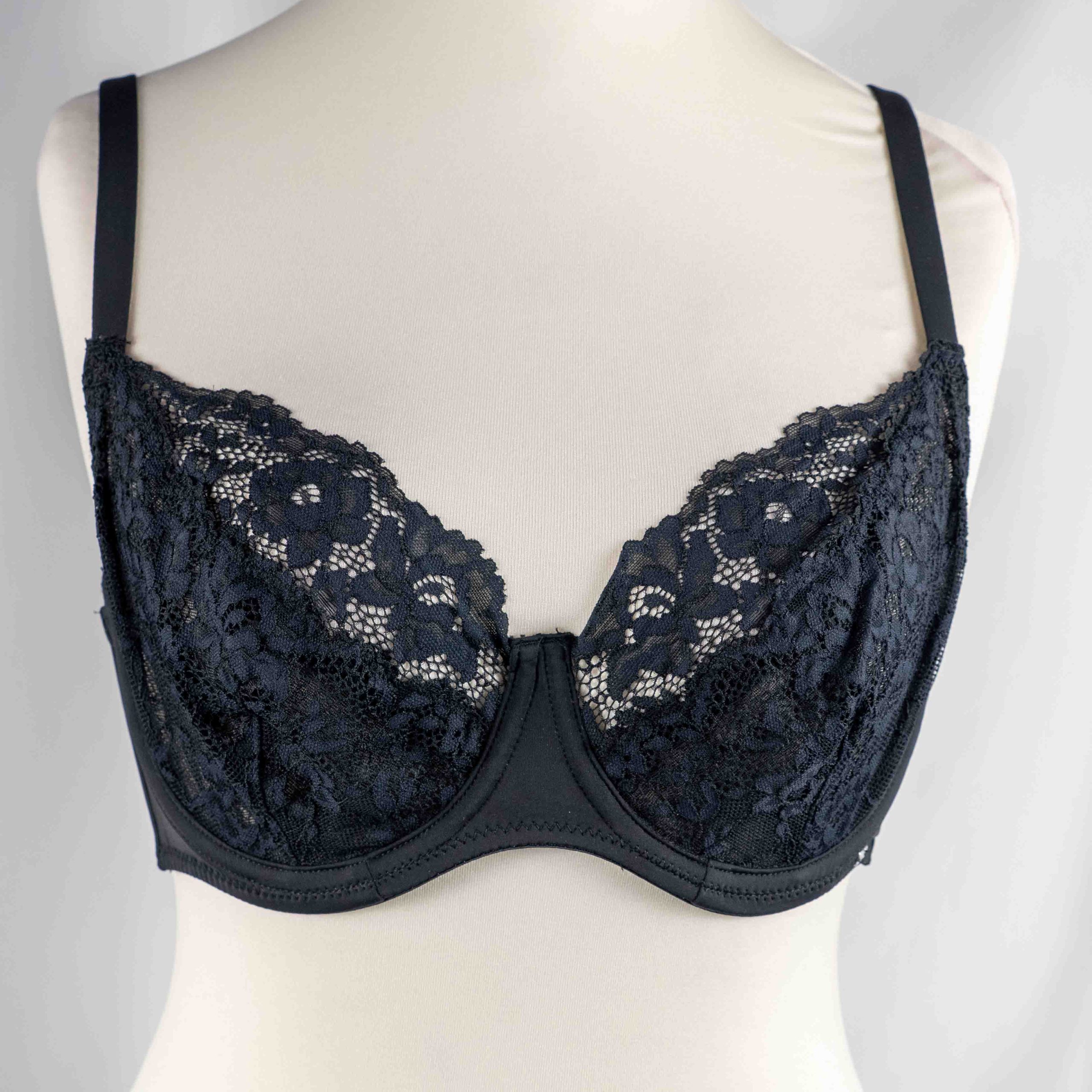 After Eden 36C Black Lace Bra NWT