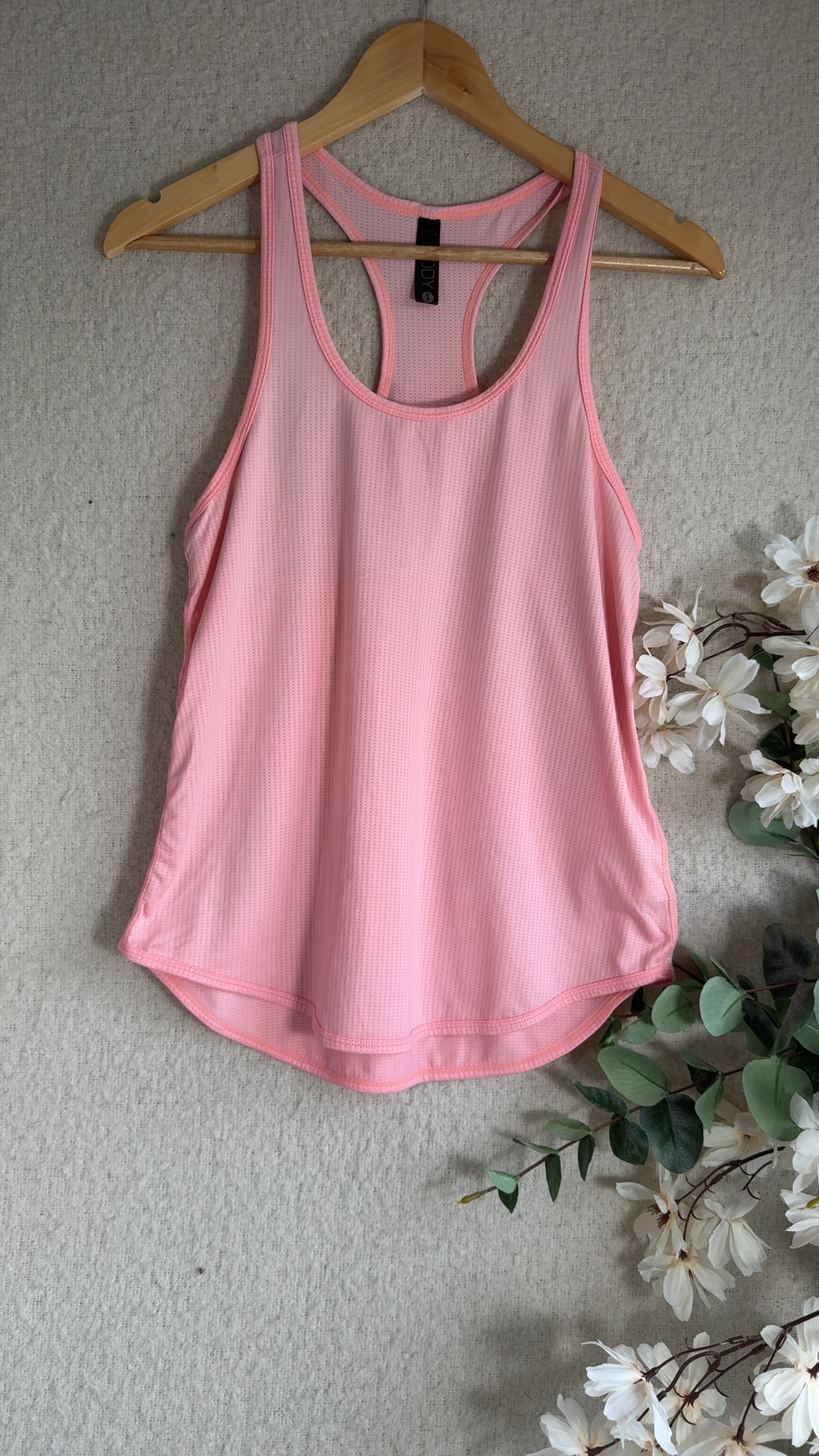 Cotton On Body Pink Racerback Sports Tank Top UK Small Lightweight Activewear
