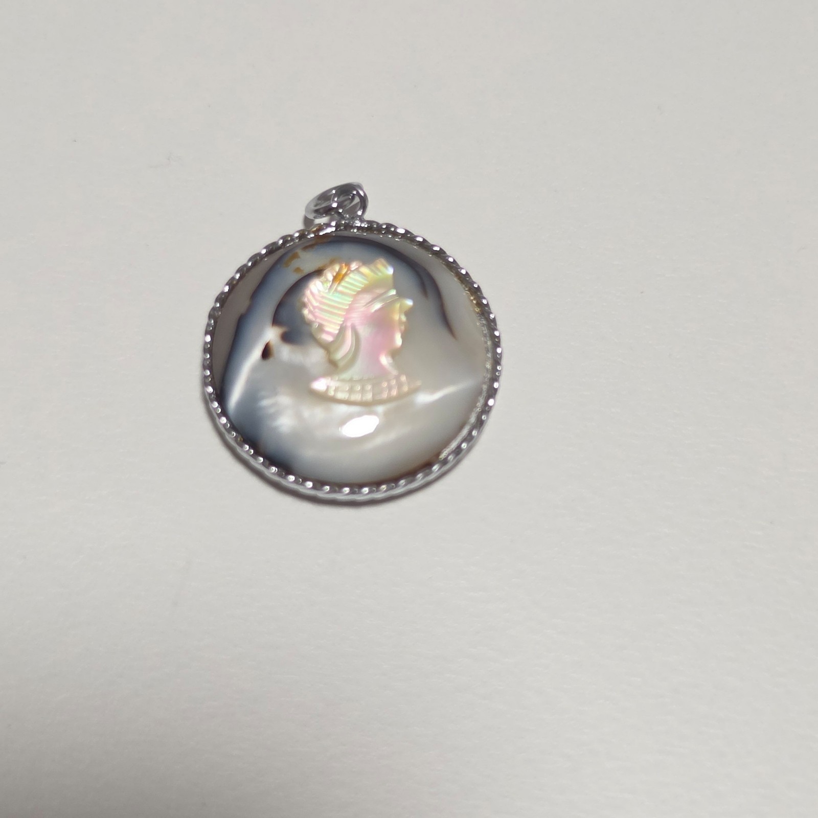 Multi-Coloured shell with mother's of pearl Pendant