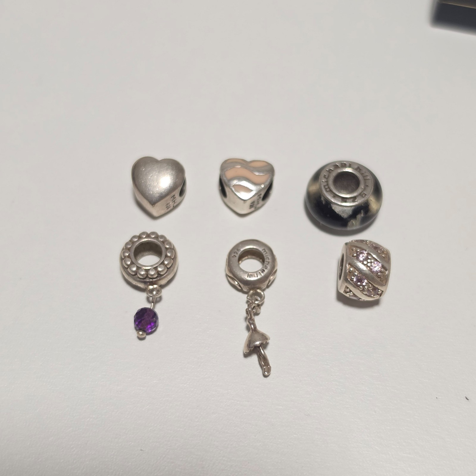 925 michalhill Silver Mixed Charm Beads Set