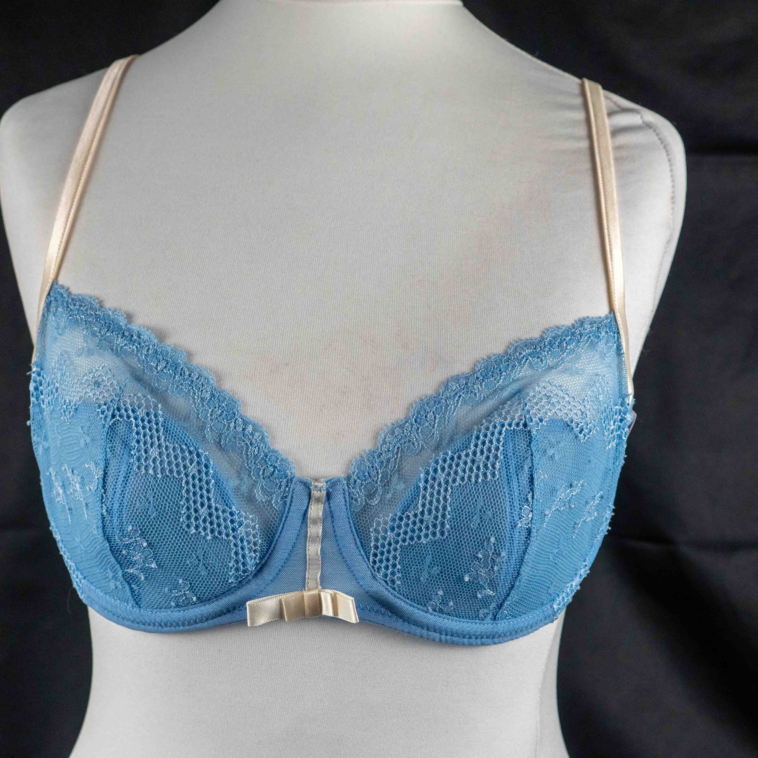 Marie Jo 36A Blue Lace Bra New with Tags