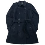 Vintage 2000s Burberry Belt Waist Wool Trench Jacket Womens Size M