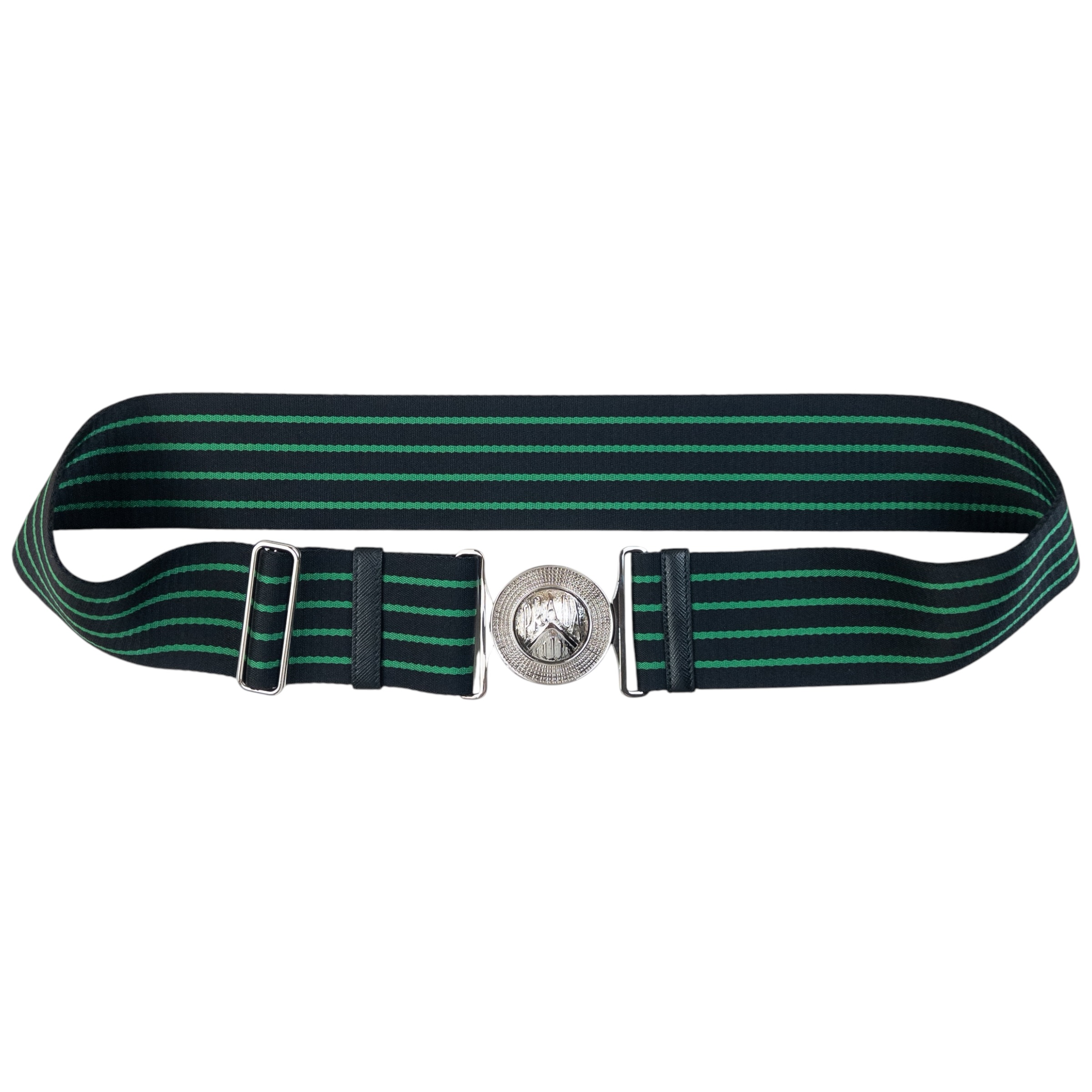 Vintage 90s Prada Striped Belt One Size