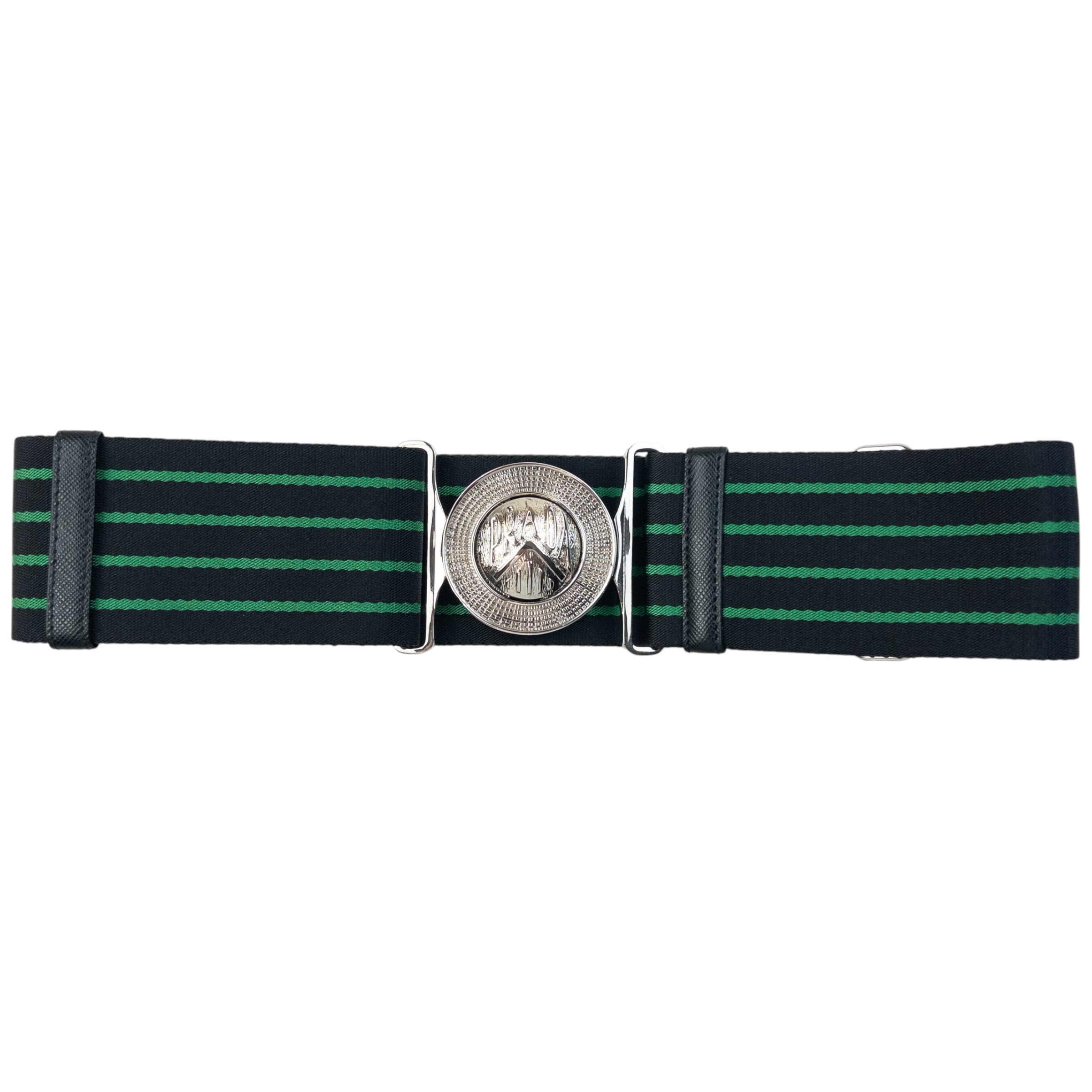 Vintage 90s Prada Striped Belt One Size image 3
