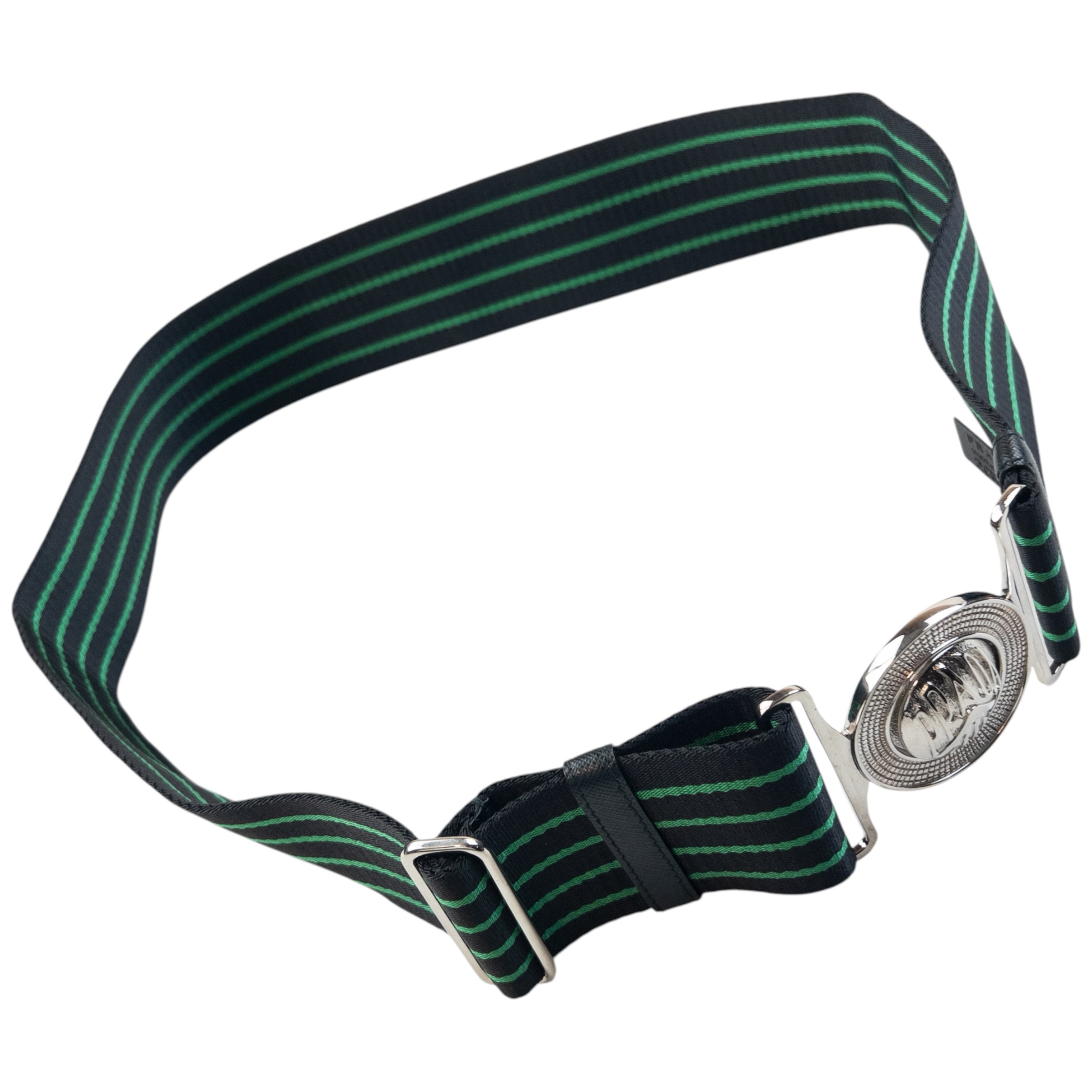 Vintage 90s Prada Striped Belt One Size image 7