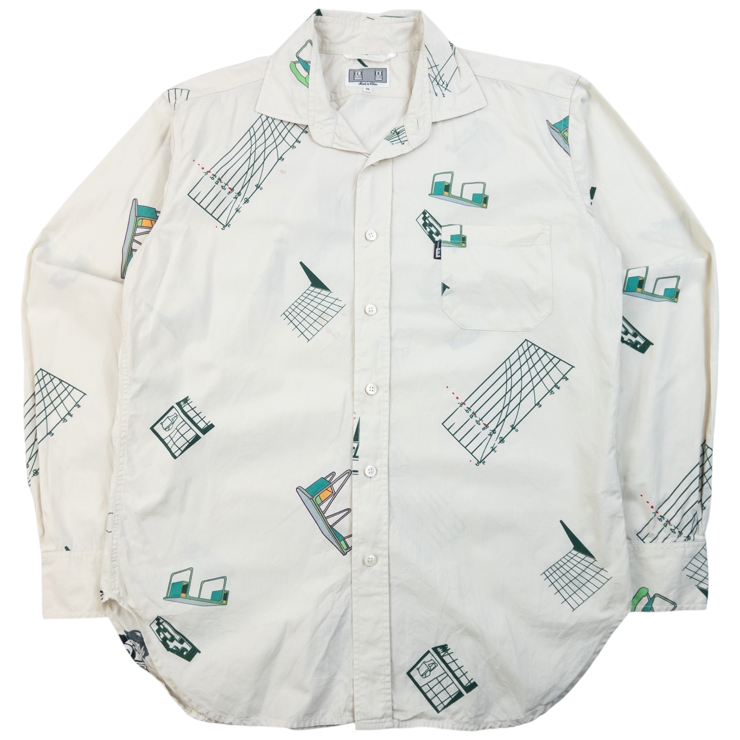 Vintage Cav Empt Long Sleeve Button Up Shirt Size M