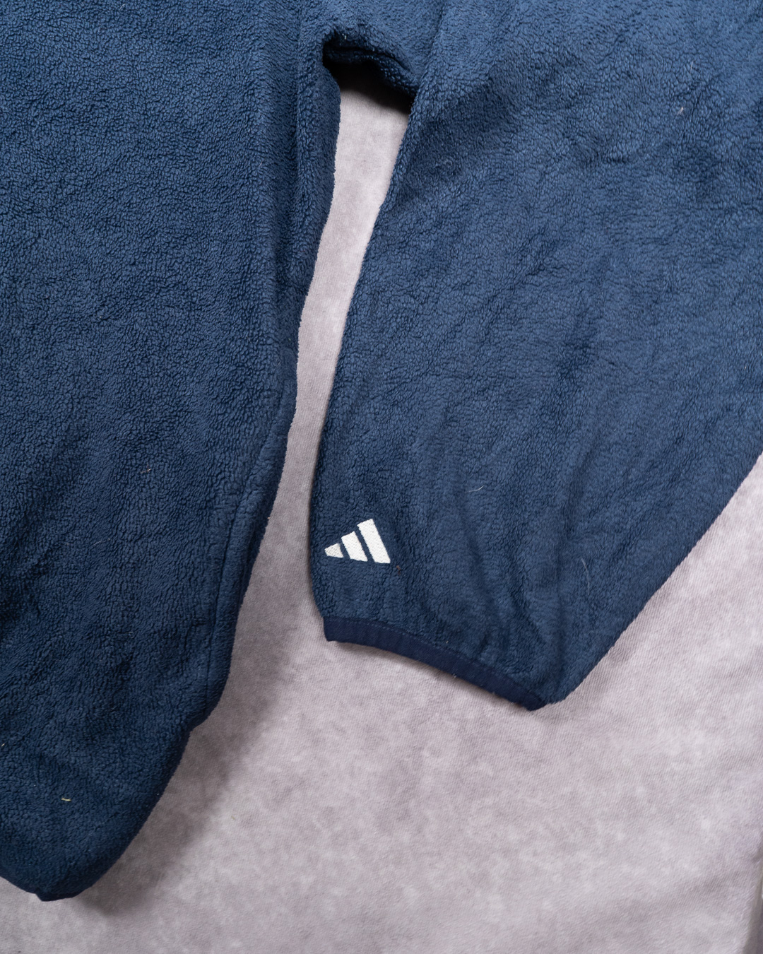Adidas Navy Fleece NFL Patriots 1/4 Zip Pullover 2XL image 7