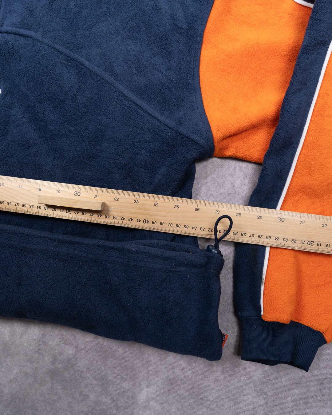 NFL Denver Broncos Navy & Orange Fleece 2XL Pullover Jacket image 9