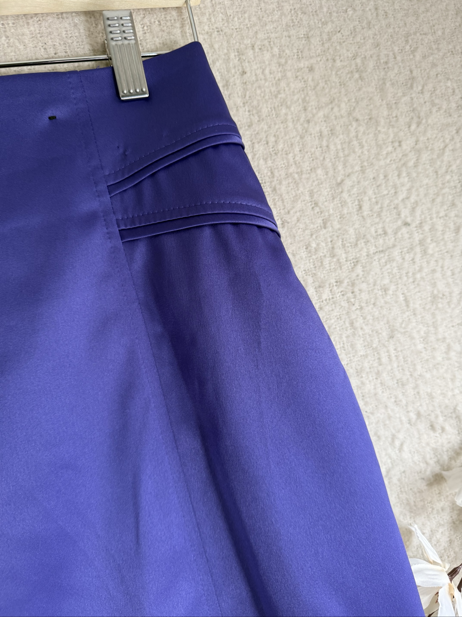 Atmosphere Purple Pencil Skirt UK 12 Satin Finish Elegant Office Classic image 2