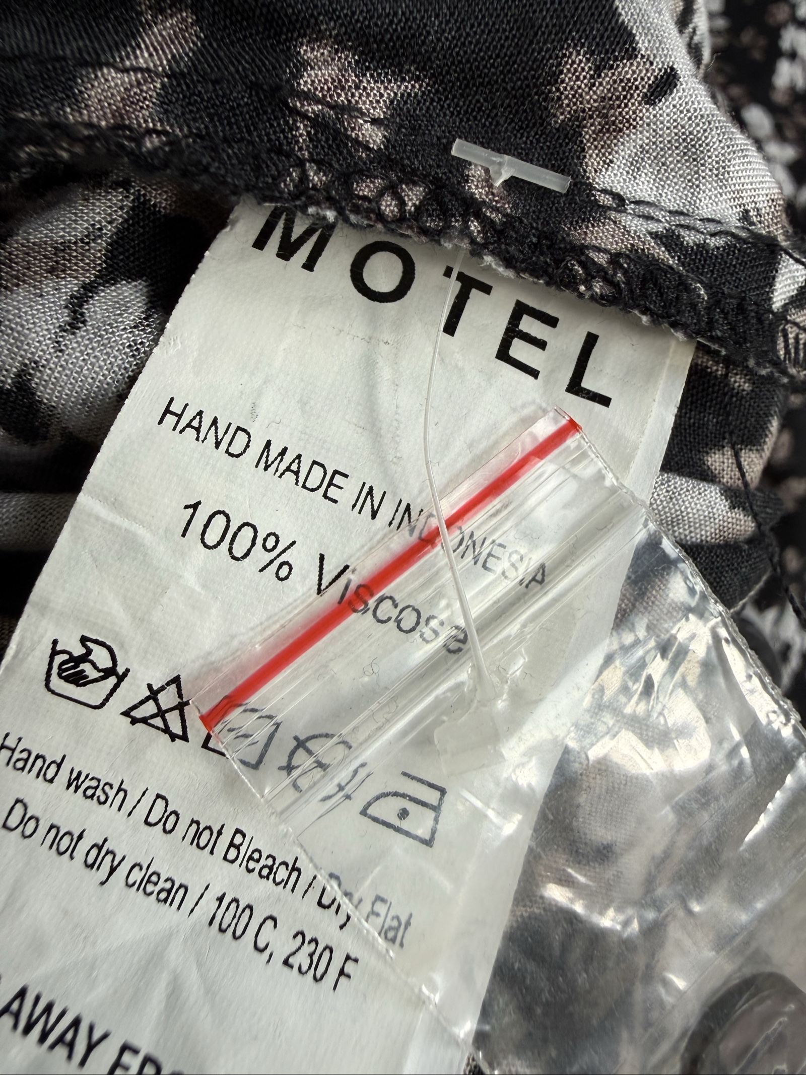 Motel Black & White Floral Print Slip Dress UK XS Lightweight Summer Dress image 6