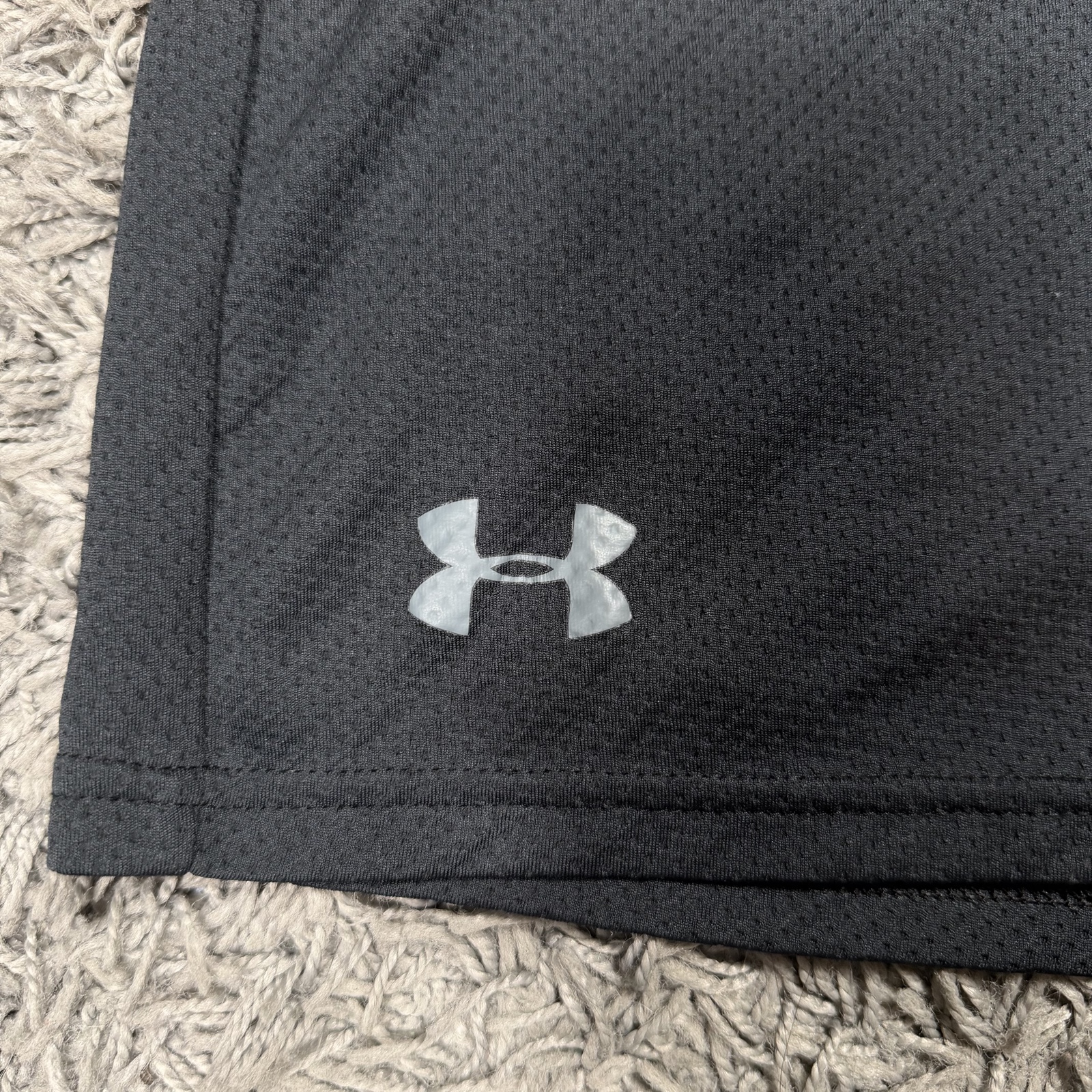 Under Armour Black Loose Fit Sports Shorts XL Breathable Polyester image 3