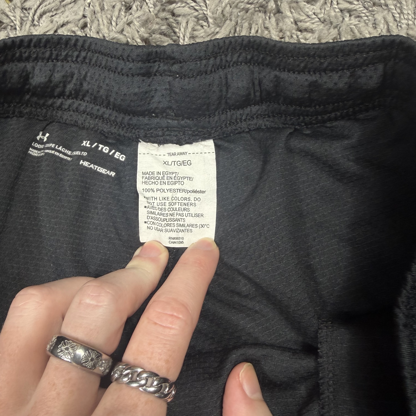 Under Armour Black Loose Fit Sports Shorts XL Breathable Polyester image 4