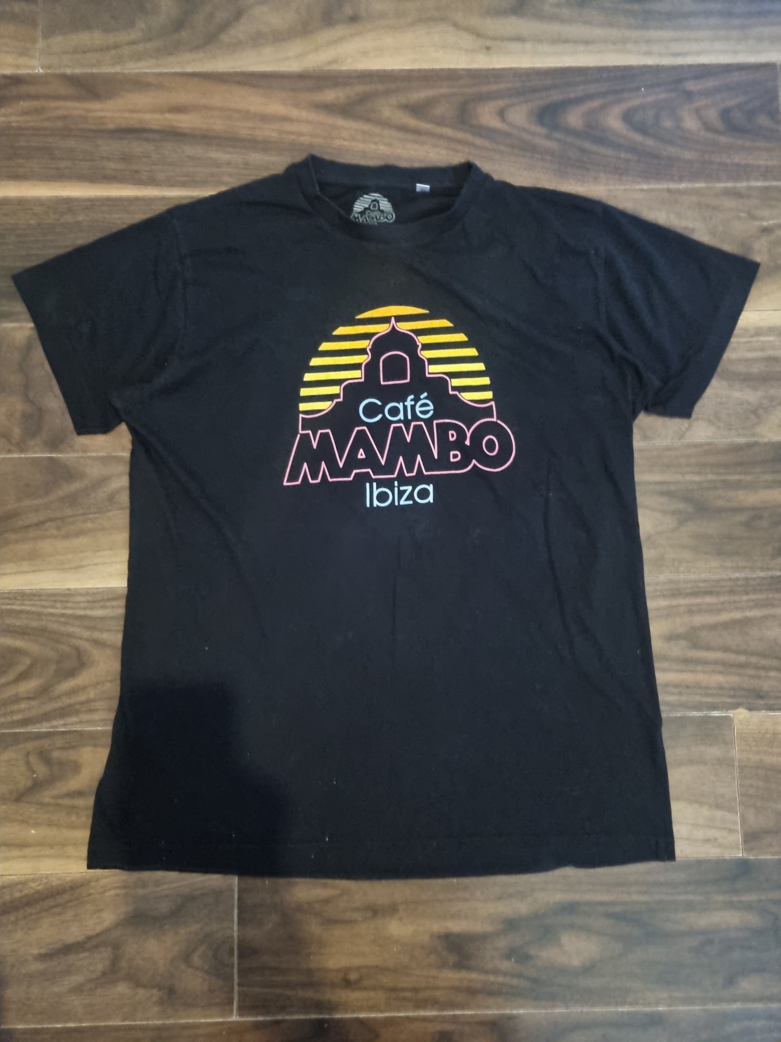 Café Mambo Ibiza Black Graphic T-Shirt XL 100% Cotton