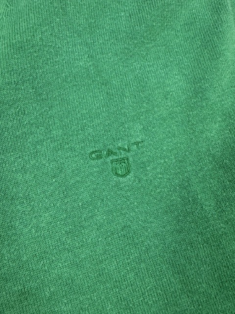 Gant Green V Neck Sweater Large image 3