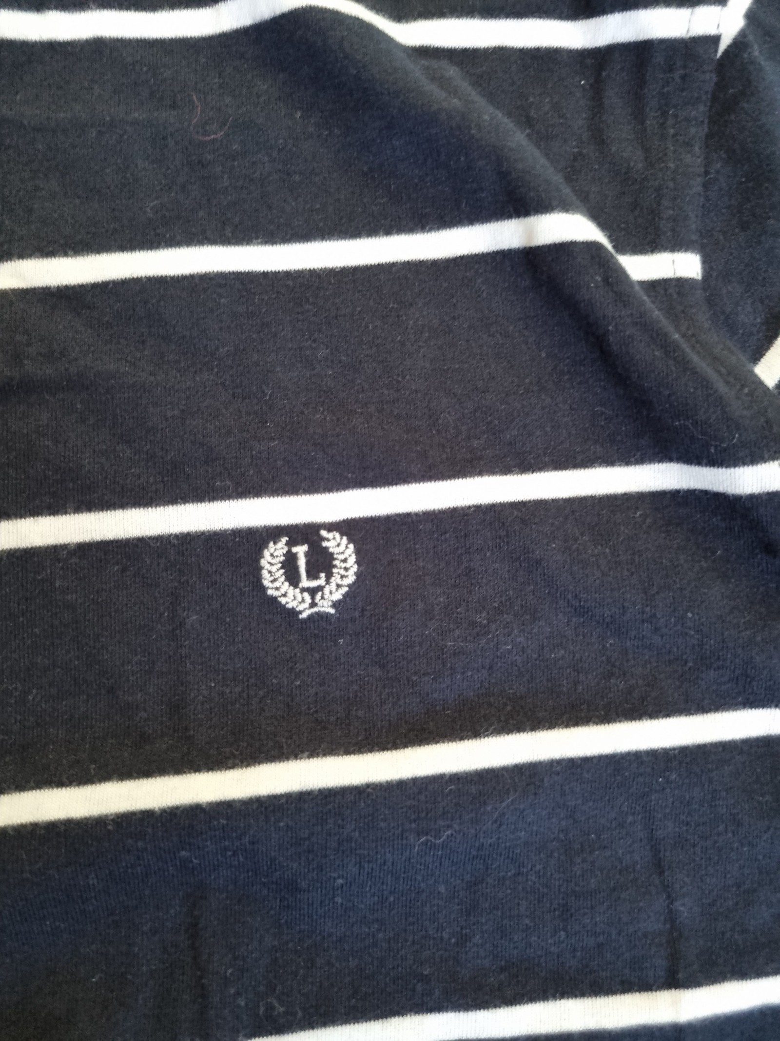 Matalan Navy & White Striped T-Shirt XL Cotton Blend image 2