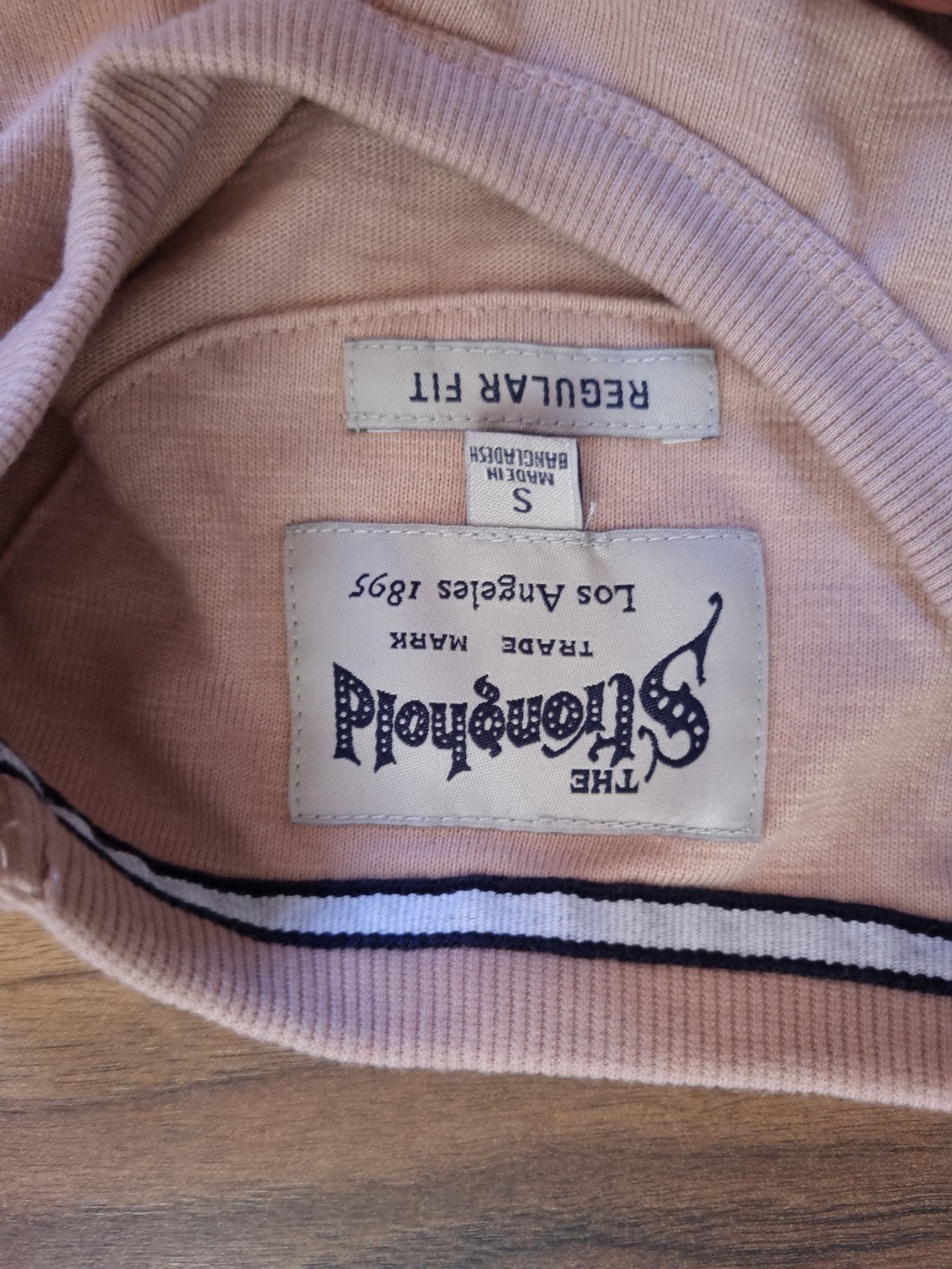 The Stronghold Pink Cotton Pocket T-Shirt Small image 3