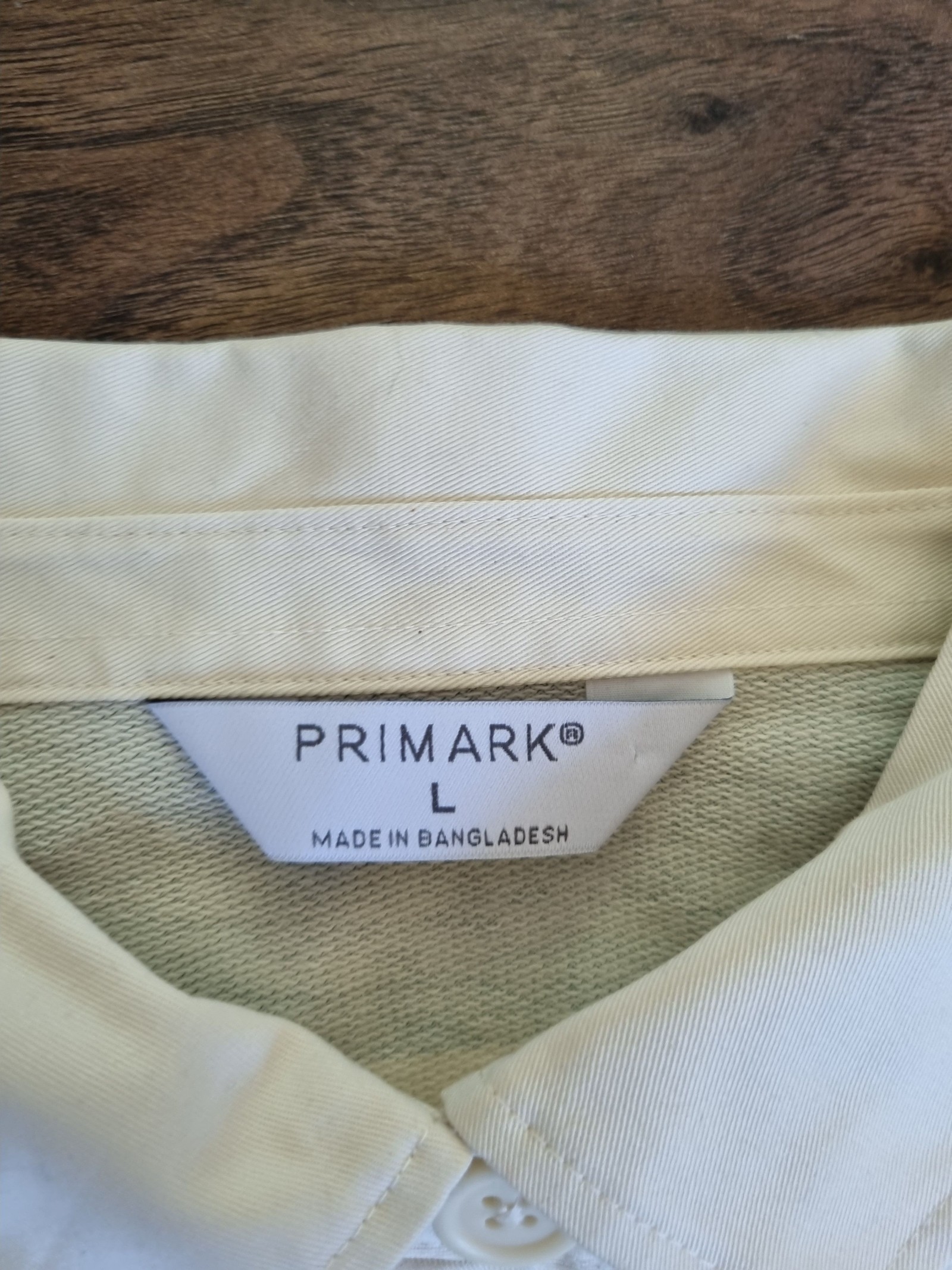 Primark Green & White Striped Rugby Shirt Large image 3