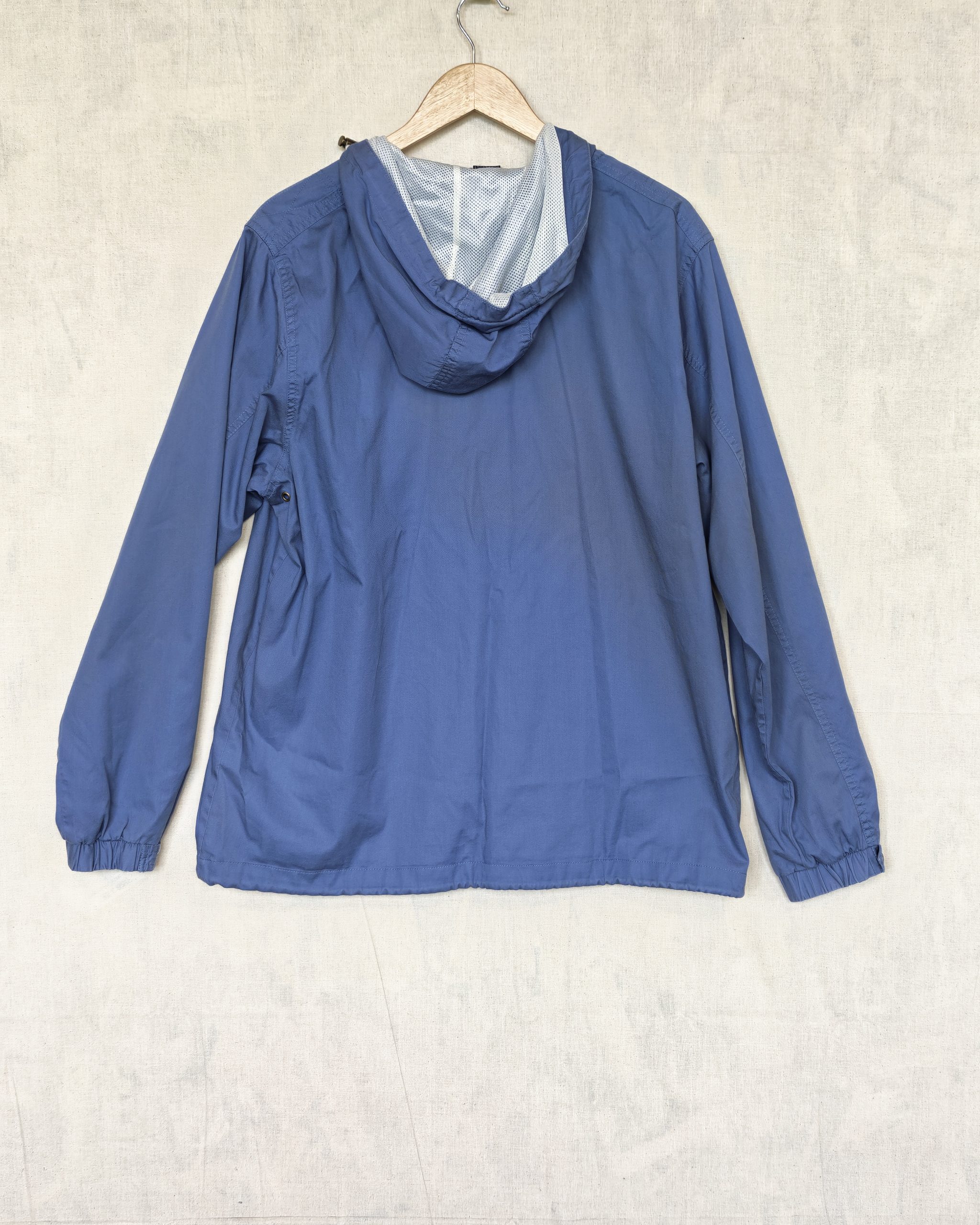 Cotton Traders Mid Blue Hooded Jacket Large Cotton Outdoor image 2