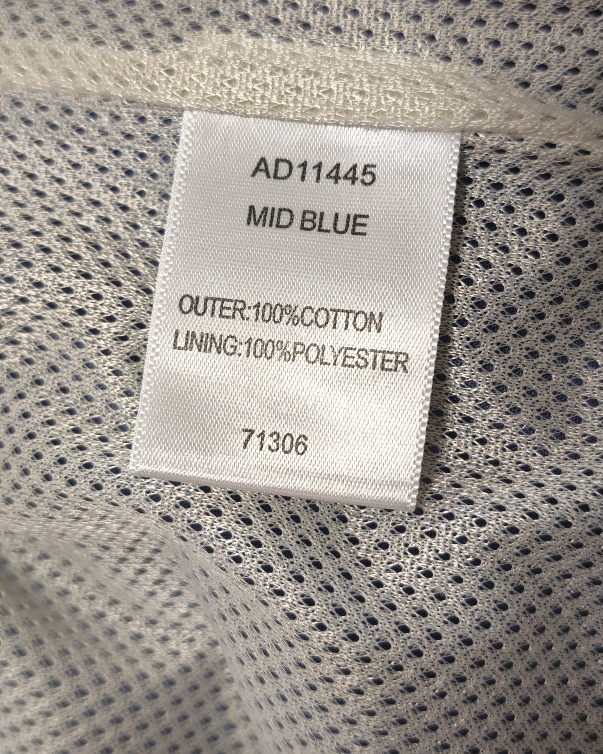 Cotton Traders Mid Blue Hooded Jacket Large Cotton Outdoor image 5