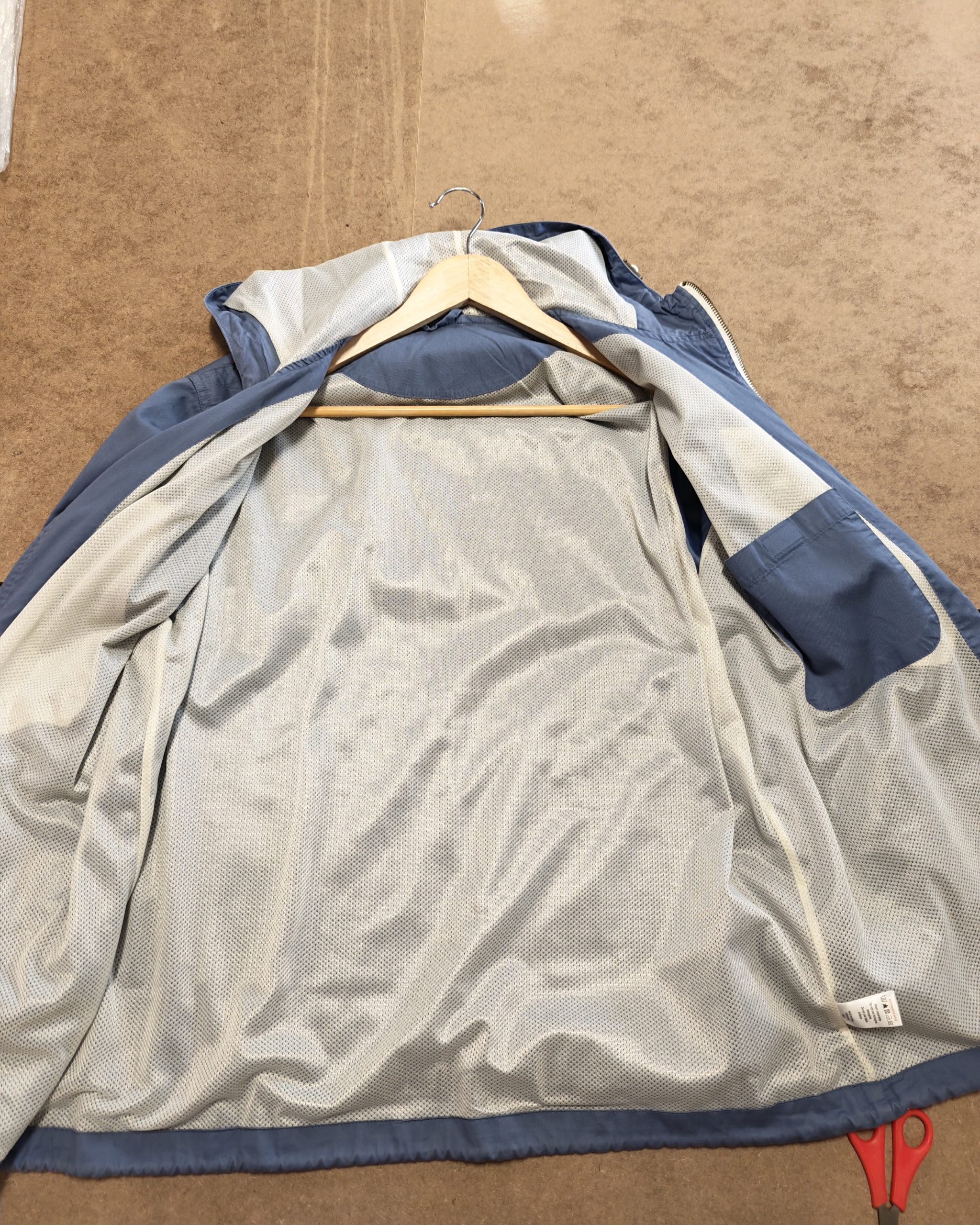 Cotton Traders Mid Blue Hooded Jacket Large Cotton Outdoor image 6