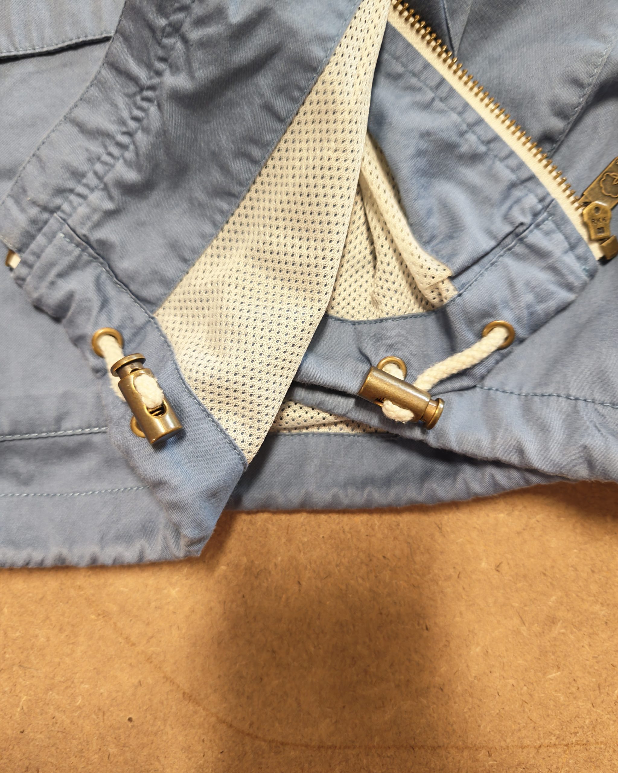 Cotton Traders Mid Blue Hooded Jacket Large Cotton Outdoor image 7