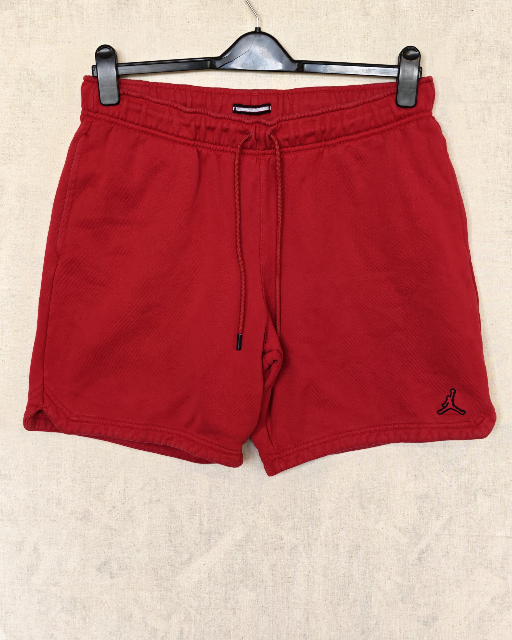 Nike Air Jordan Fleece Sweat Shorts Red Mens Size Large L Jumpman Gym Casual