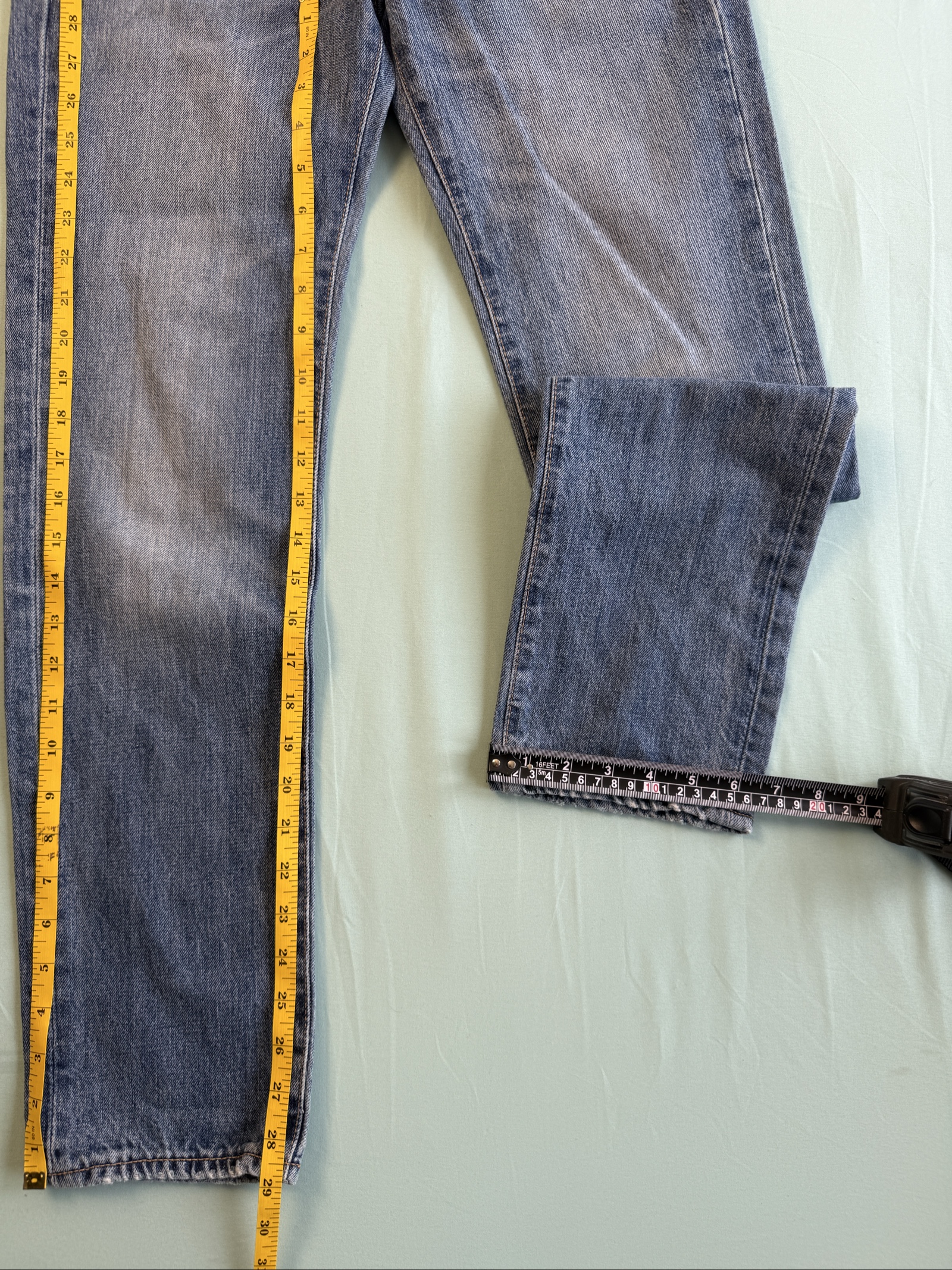 Levi's Blue 511 Slim Fit Denim Jeans 28 Waist 30 Length image 7
