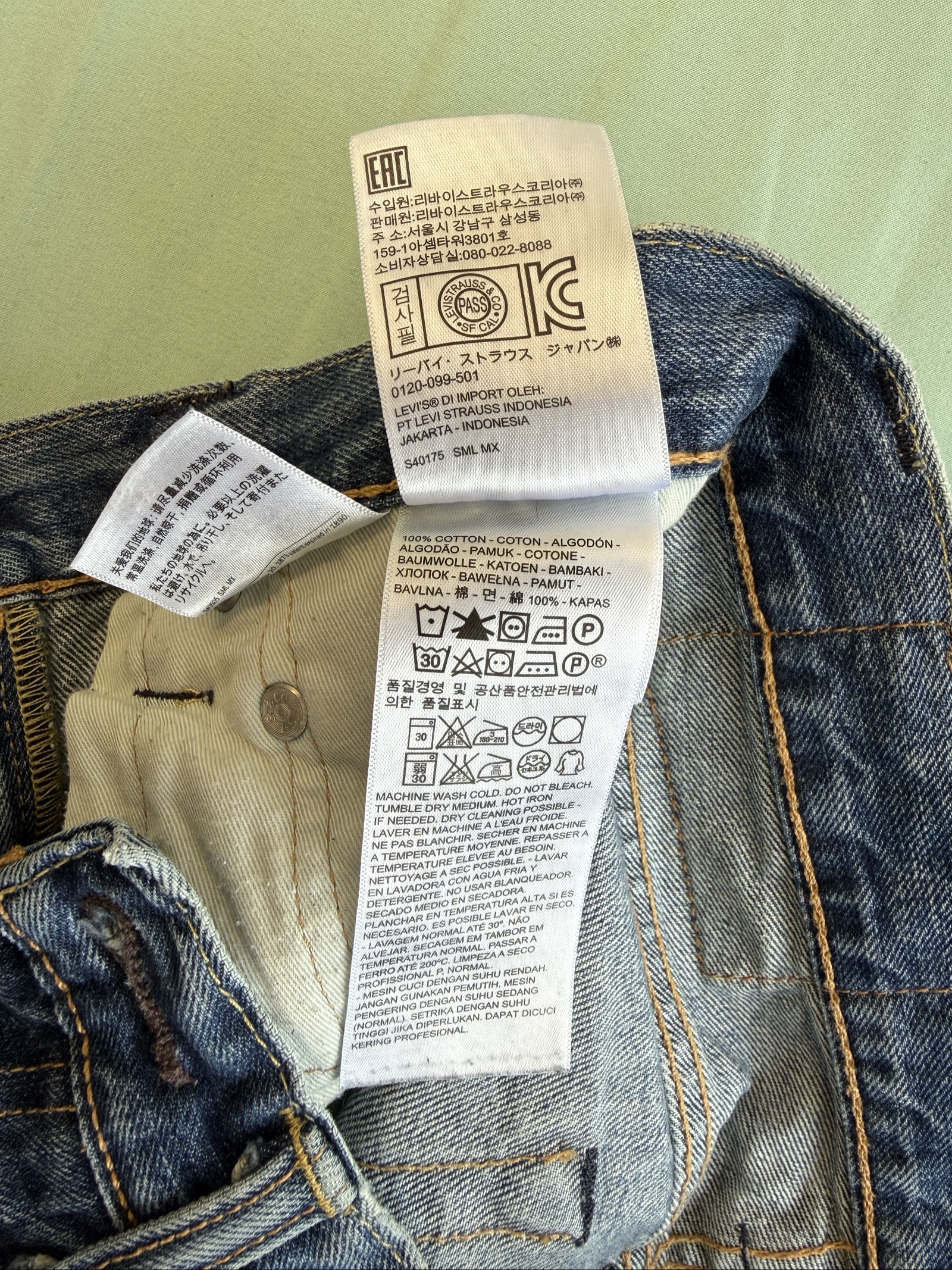 Levi's Blue 511 Slim Fit Denim Jeans 28 Waist 30 Length image 8