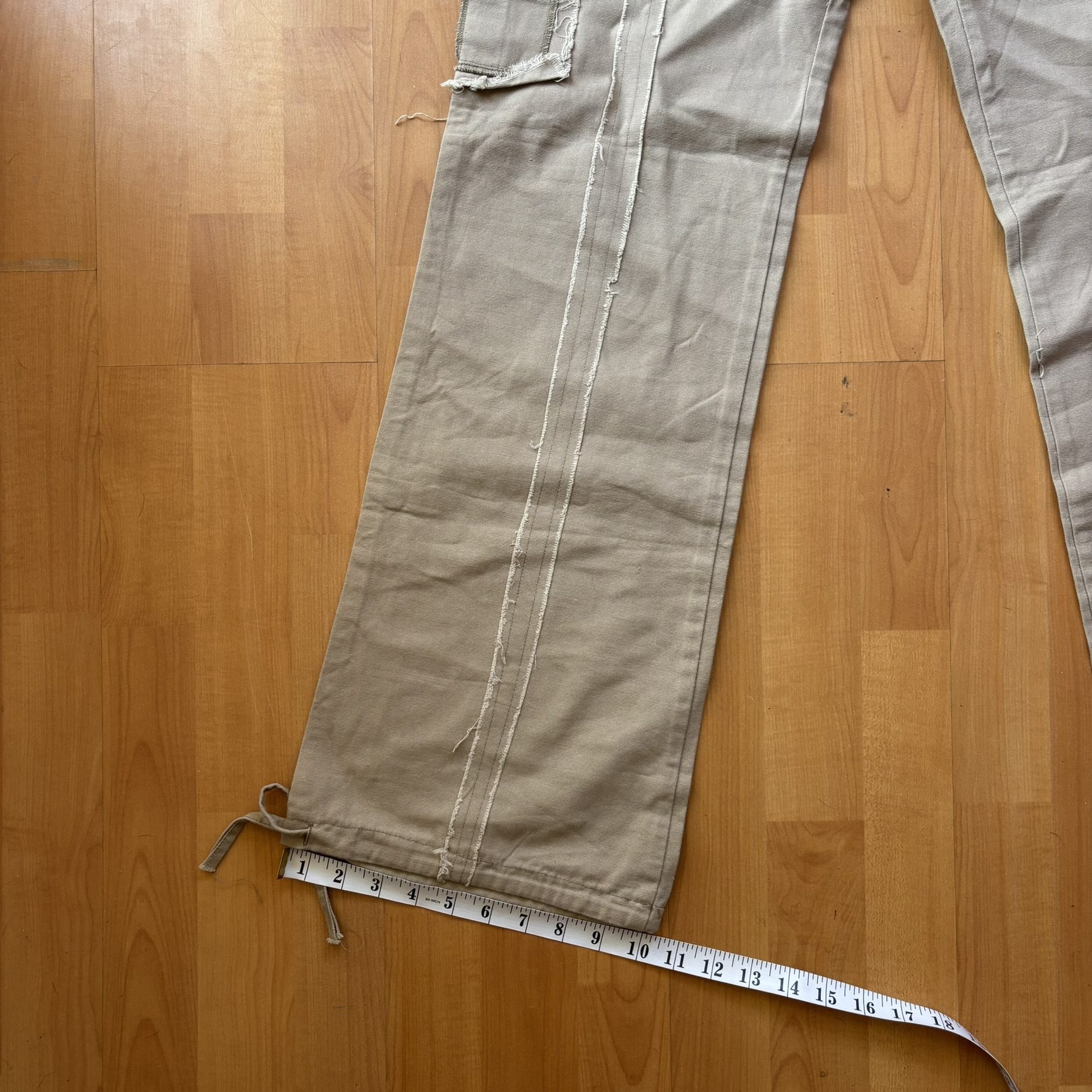 Alise Beige Bootcut Cargo trousers, Waist 31 in, Length 40 in image 6