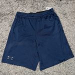 Under Armour Navy Blue Men's Sports Shorts Medium HeatGear