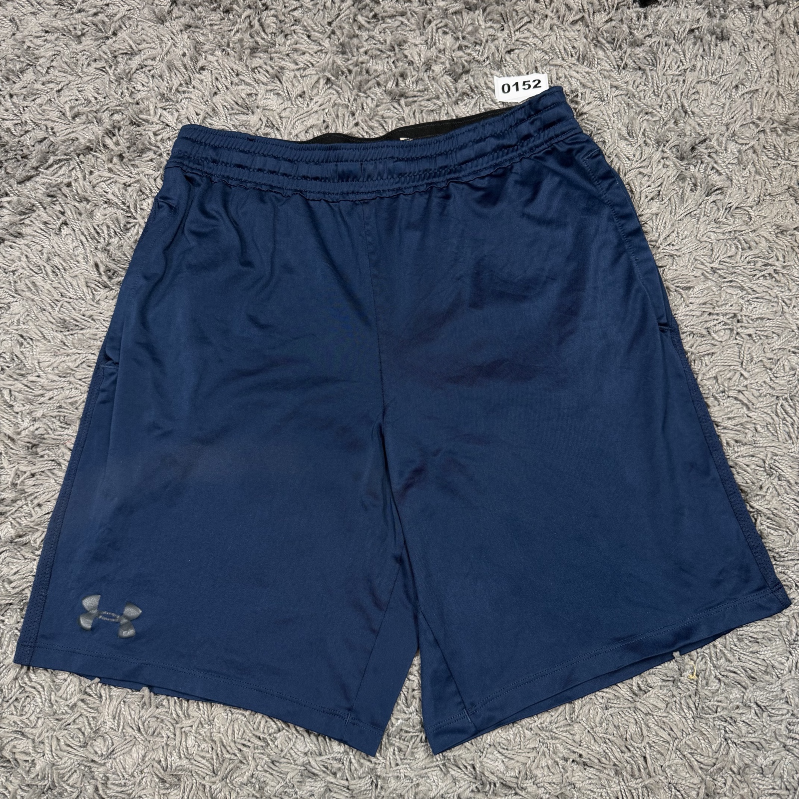 Under Armour Navy Blue Men's Sports Shorts Medium HeatGear