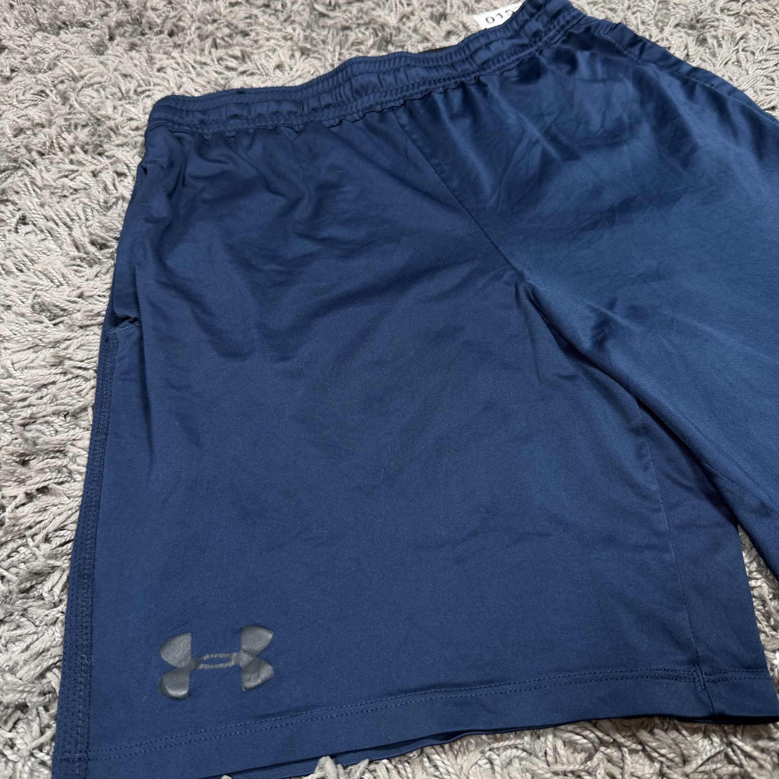 Under Armour Navy Blue Men's Sports Shorts Medium HeatGear image 2