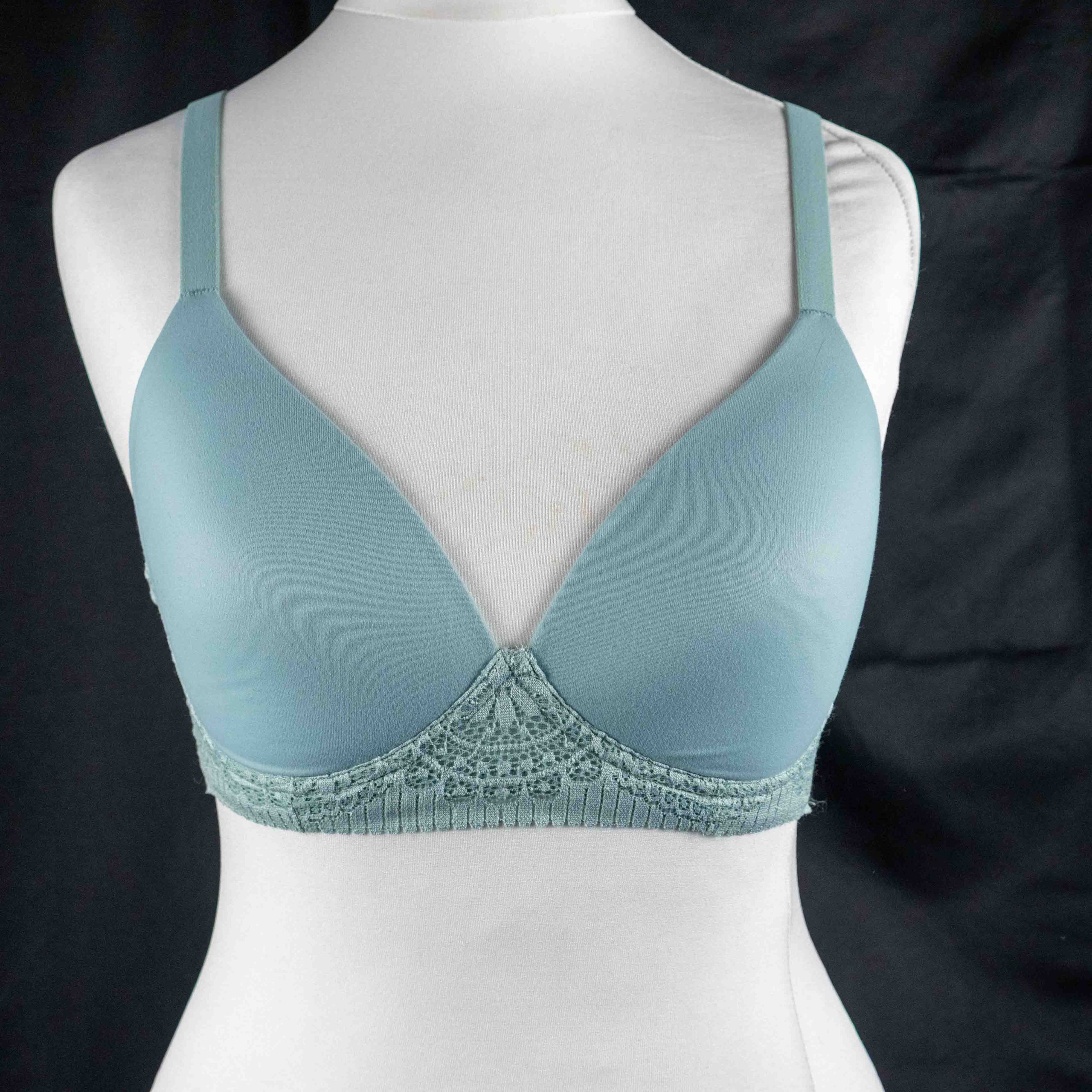 M&S Body 36B Mint Green Lace Trim Bra NWT RRP £20.00