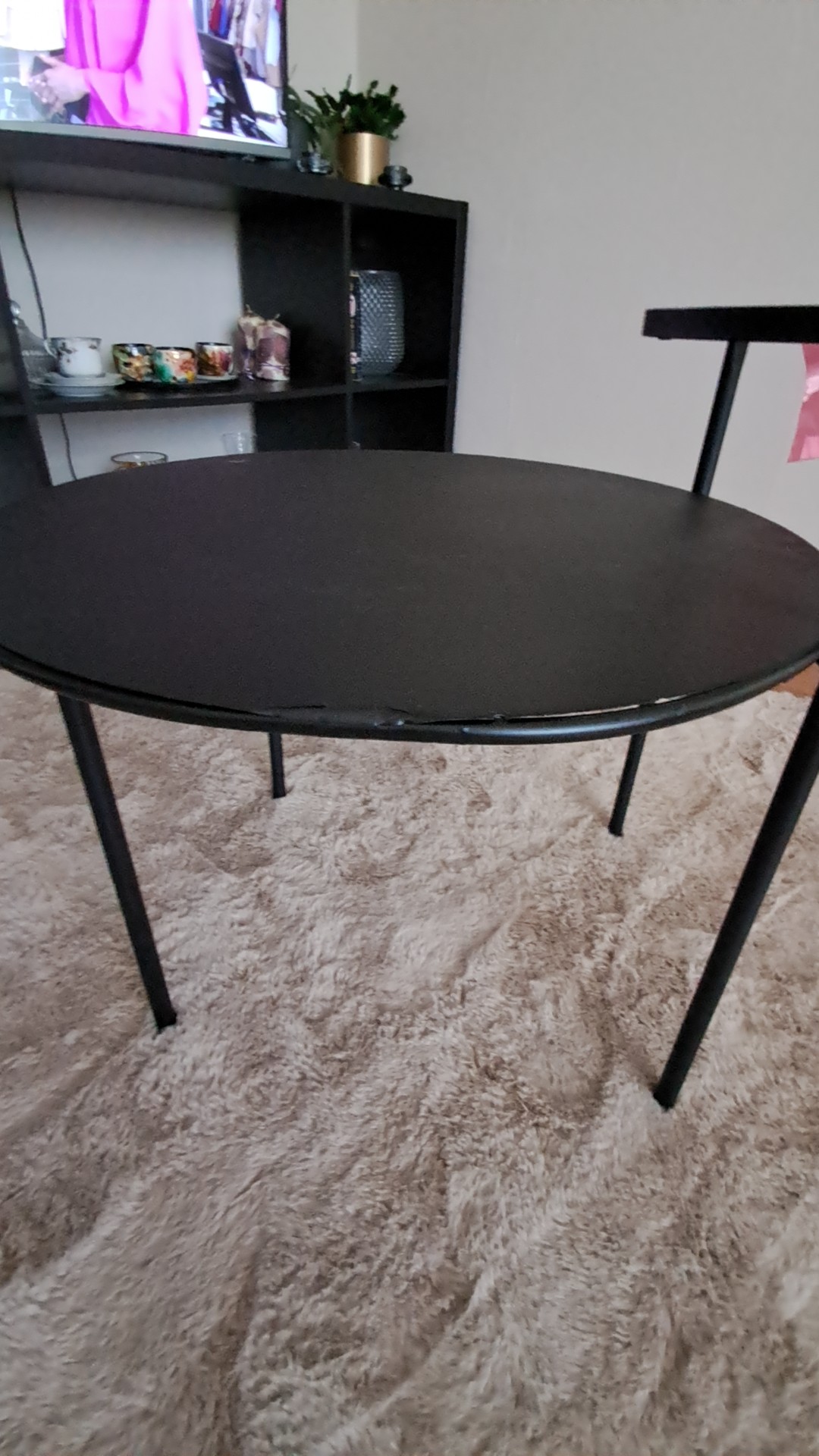 Caesar Zwart Glazen Metalen Ronde Nesting Bijzettafels