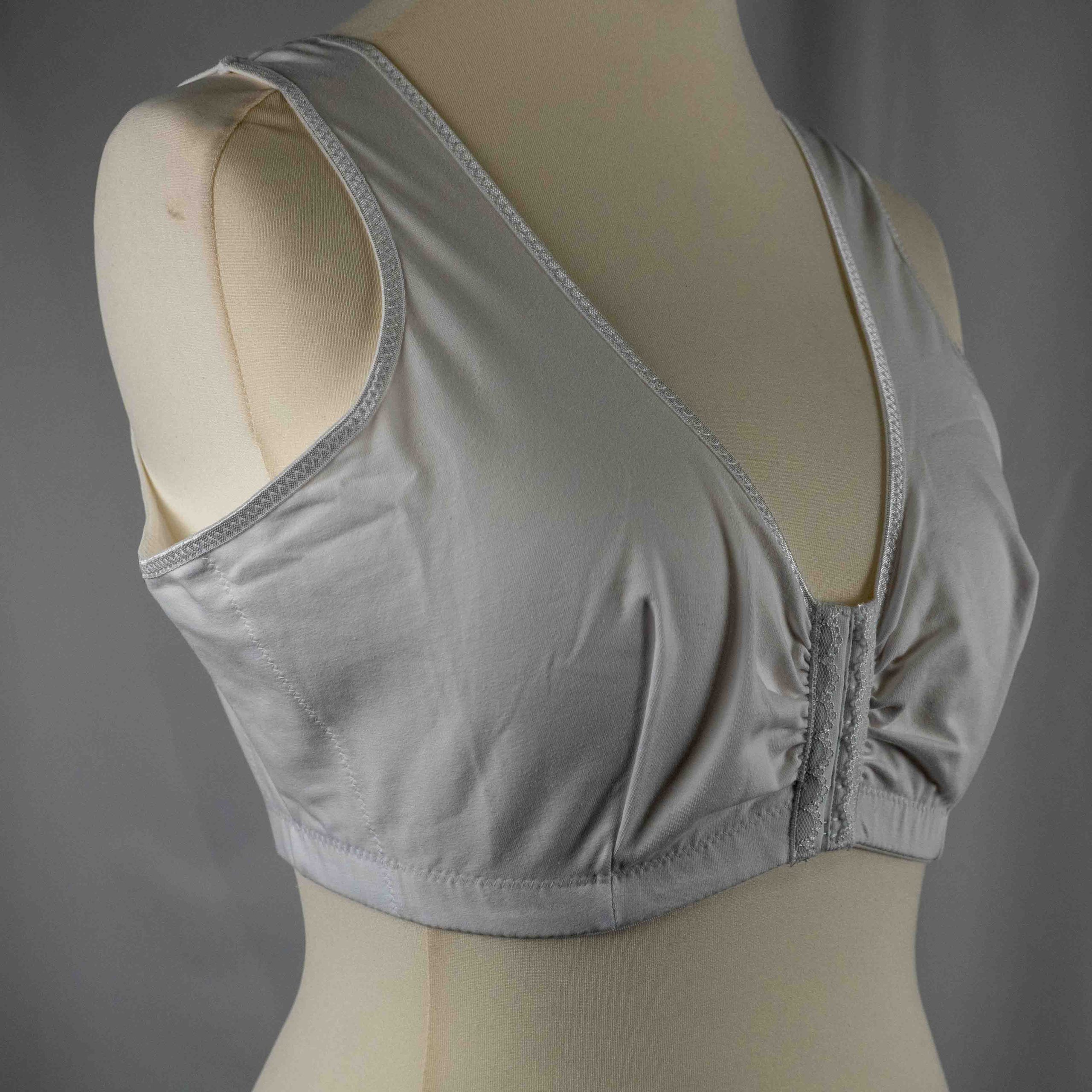 Damart 42C/D White Front Closure Bra Pre-Owned image 2