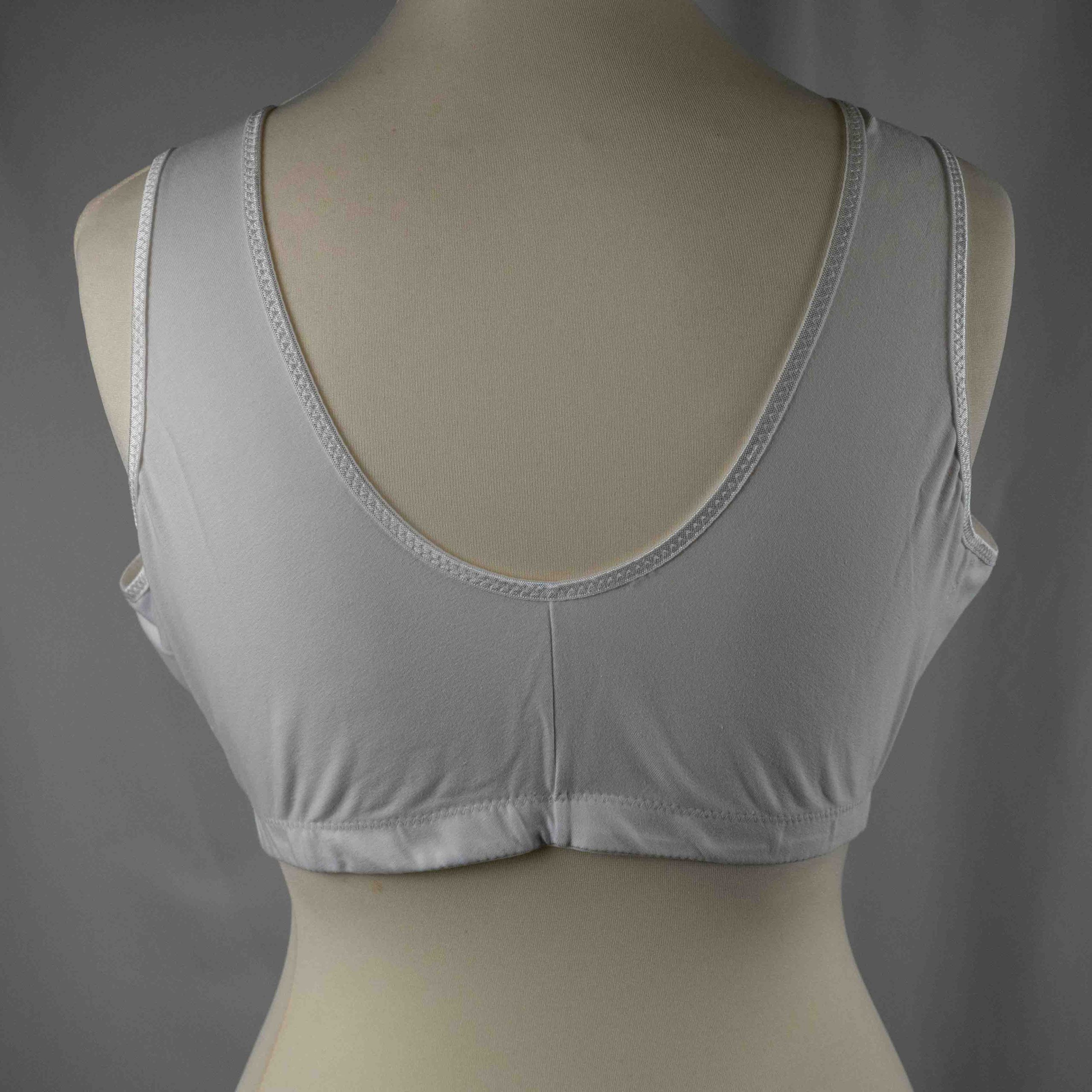 Damart 42C/D White Front Closure Bra Pre-Owned image 3