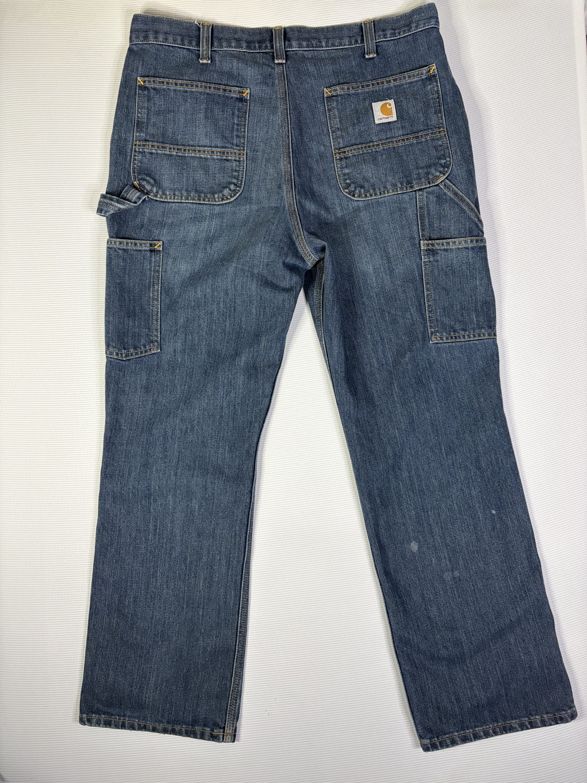 Carhartt Carpenter Jeans Mens W36 L30 Denim Blue Relaxed Fit Workwear image 7