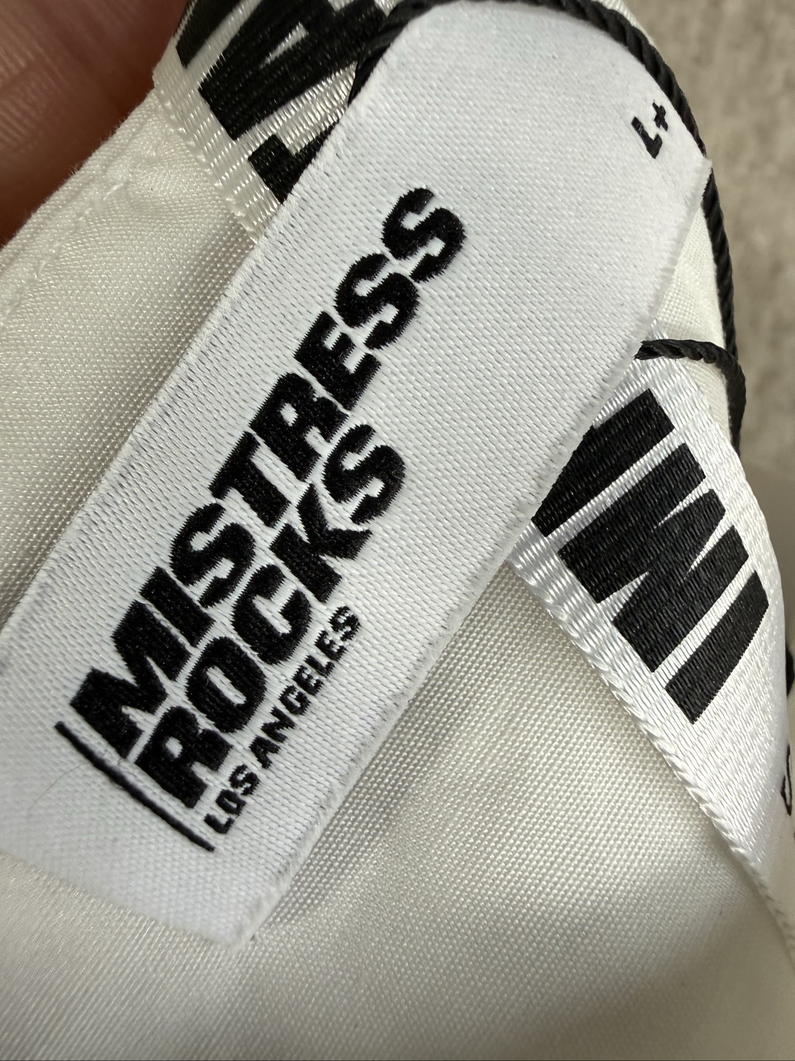 Mistress Rocks White Cotton Bustier Corset Top UK L+ Elegant Casual image 3