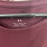 Organic Cotton Maroon Long Sleeve T-Shirt XS