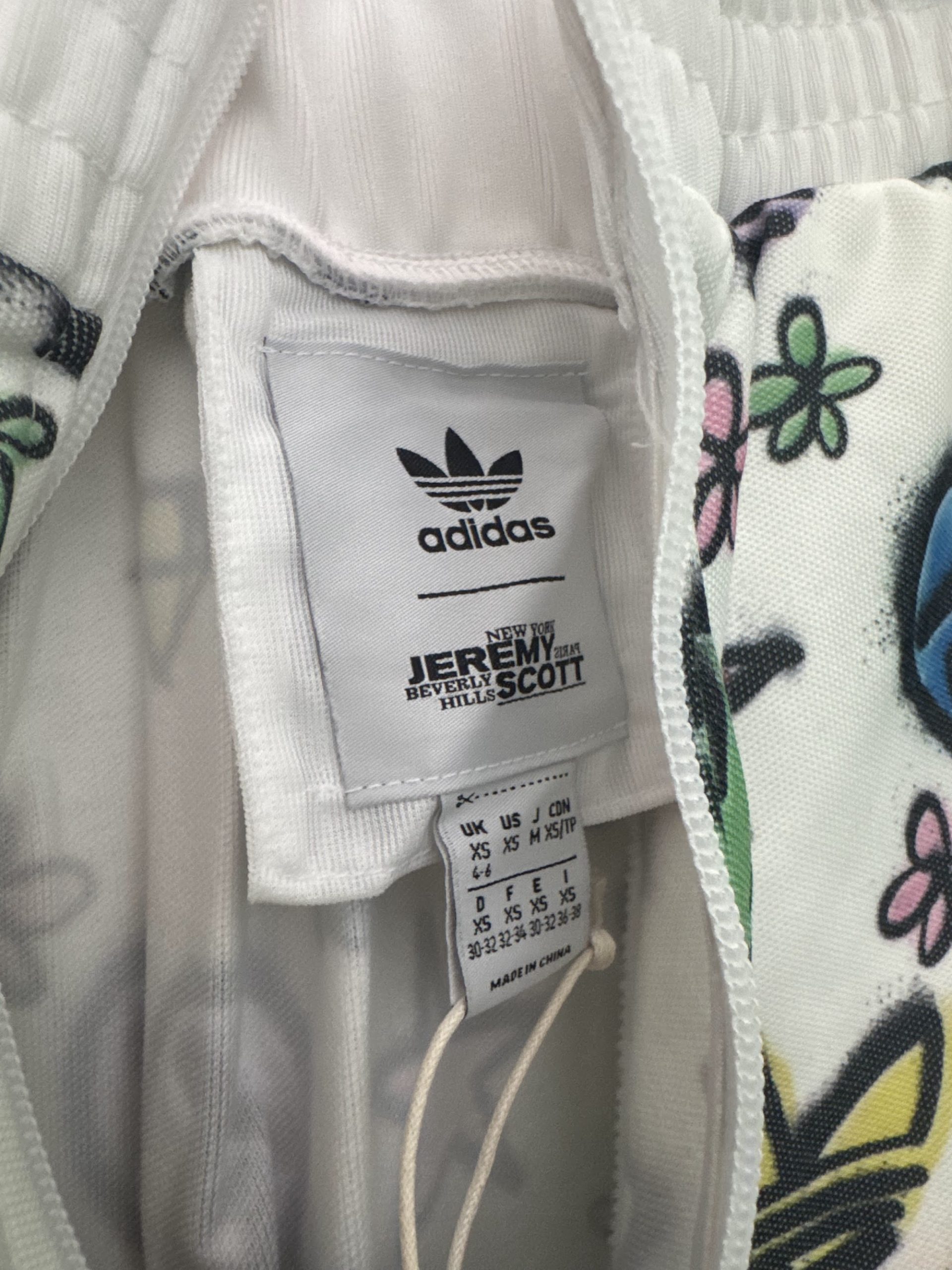 Falda Adidas x Jeremy Scott Mono JS (HL8474) – Blanco grafiti, XS, nueva image 2