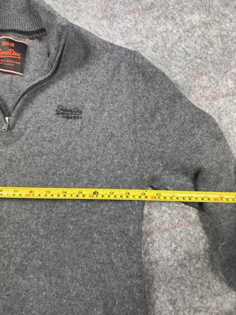 Superdry Grey Half Zip Jumper XL image 4