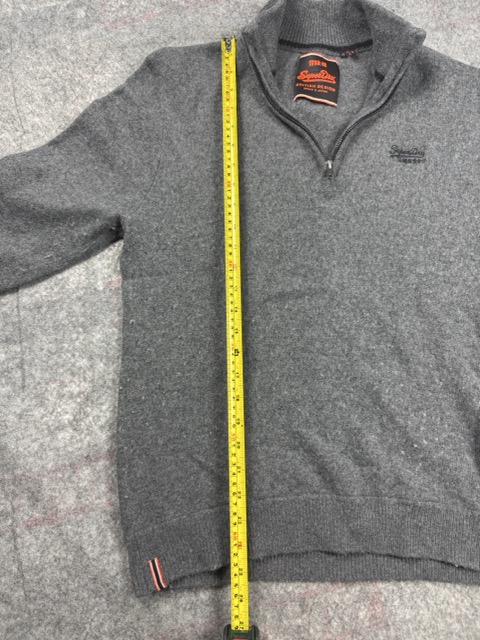 Superdry Grey Half Zip Jumper XL image 5