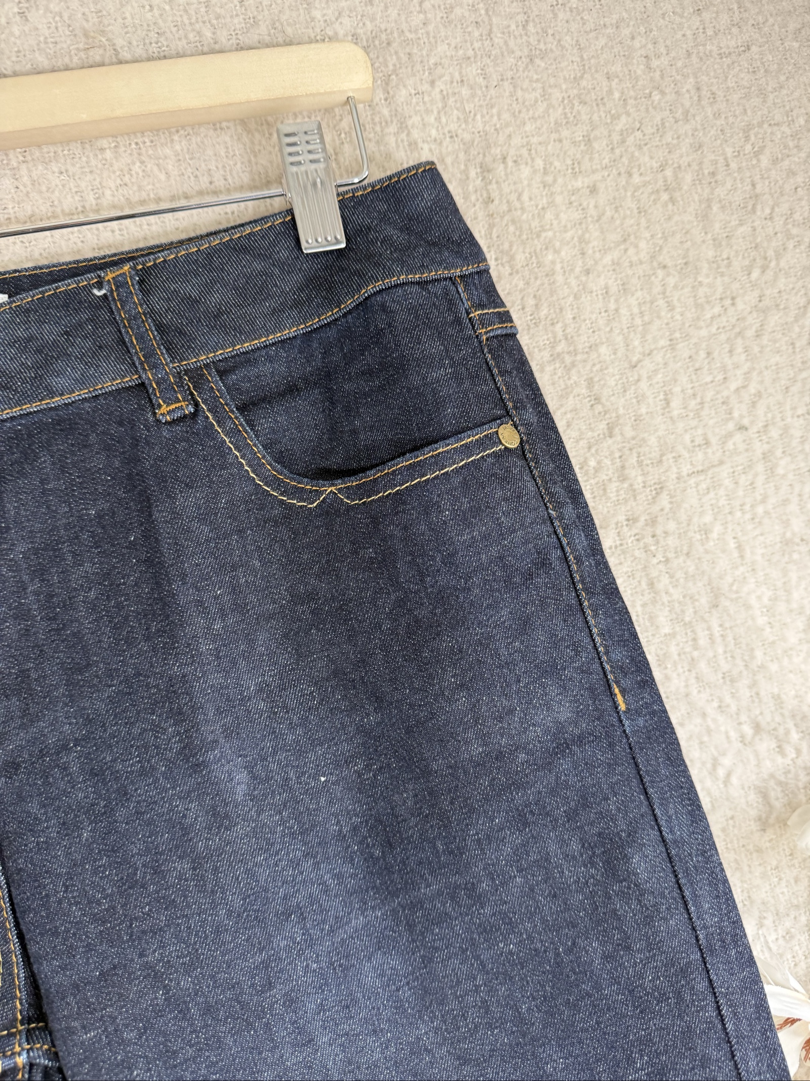 Jasper Conran Dark Blue Skinny Jeans UK 14 Stylish Comfortable Denim Trousers image 2
