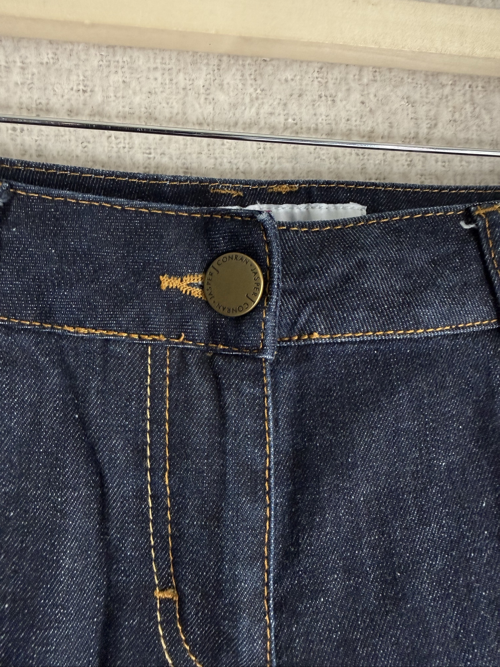 Jasper Conran Dark Blue Skinny Jeans UK 14 Stylish Comfortable Denim Trousers image 3