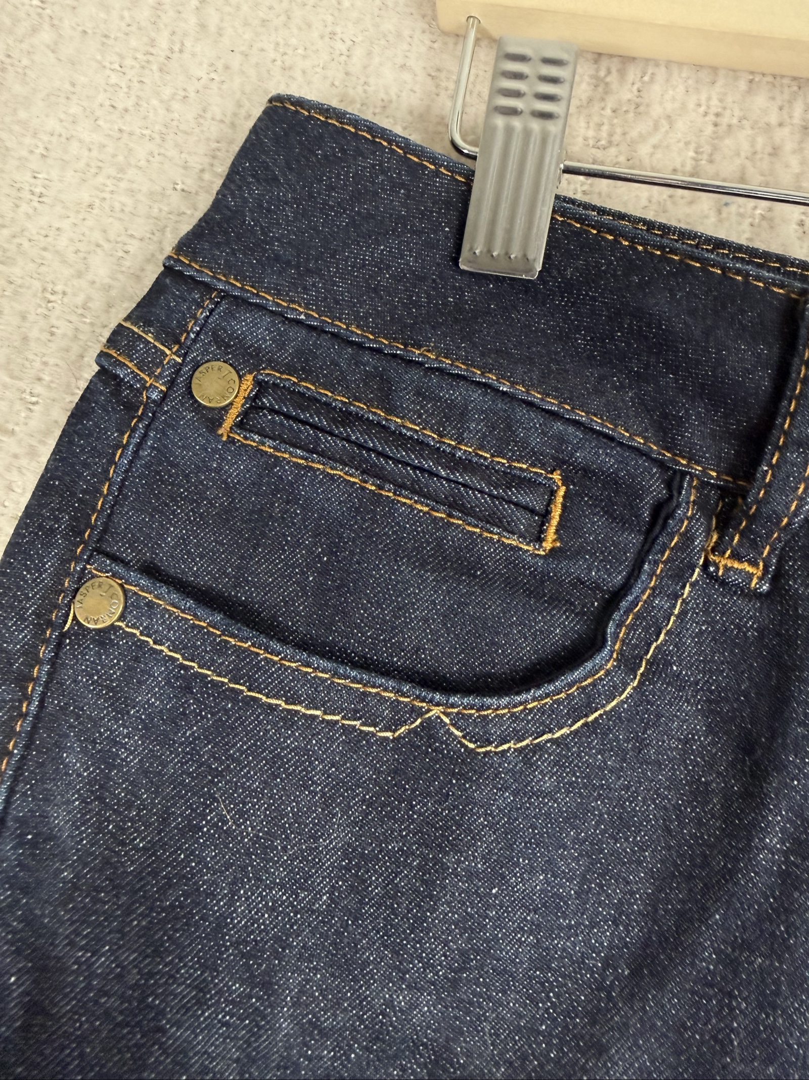 Jasper Conran Dark Blue Skinny Jeans UK 14 Stylish Comfortable Denim Trousers image 4