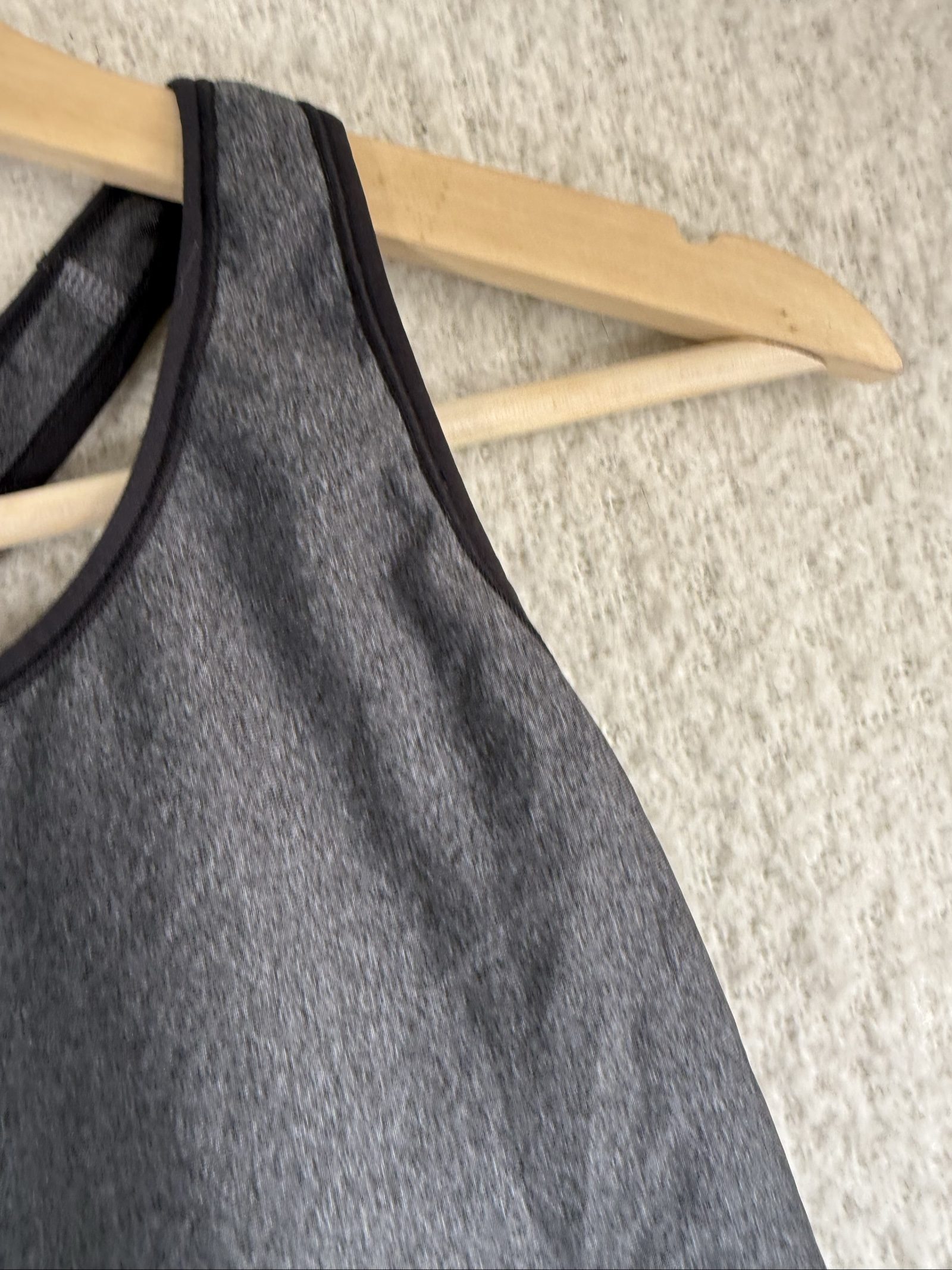 Champion Grey Sports Bra UK Small Racerback Performance Activewear Top image 2