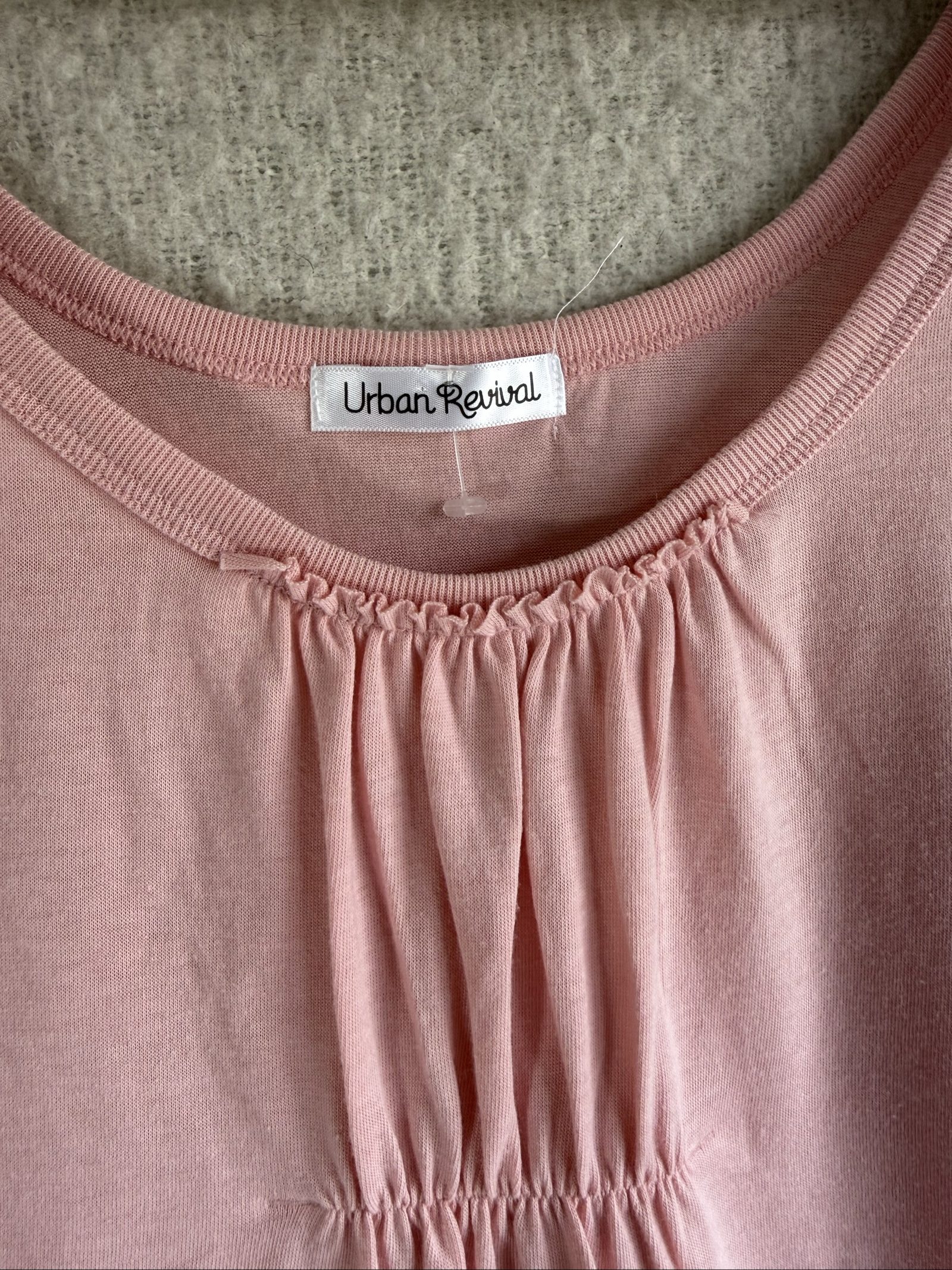 Urban Revival Pink Sleeveless Floral Print Top UK M Stretchy Soft image 3