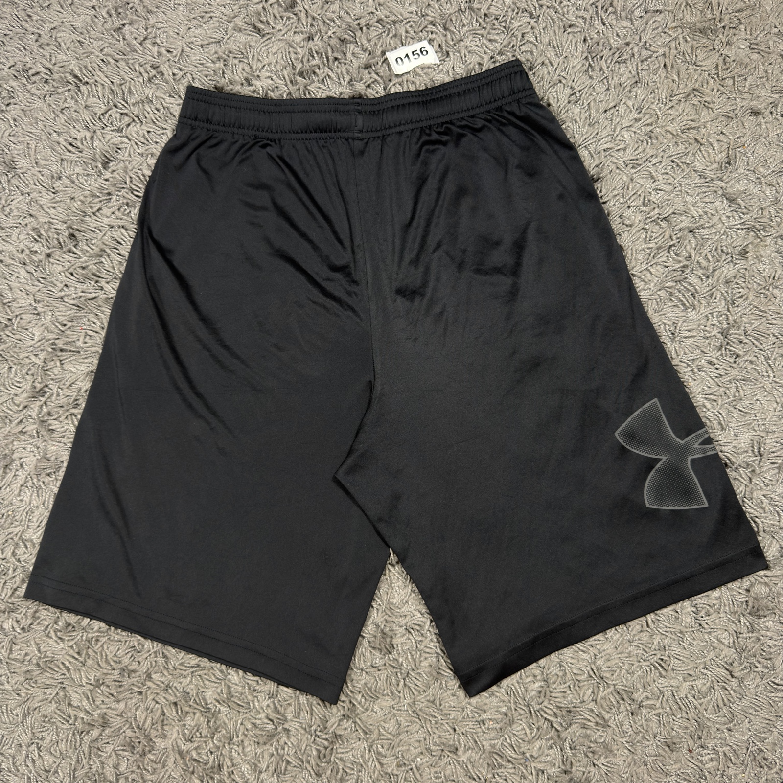 Under Armour Black Loose Fit HeatGear Shorts Medium Drawstring image 5