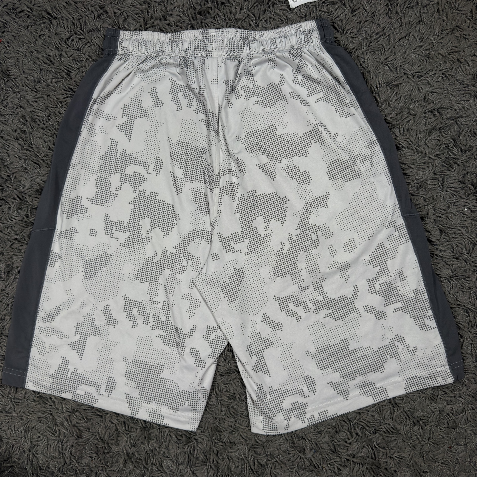 Under Armour Grey & White Loose Fit HeatGear Shorts Medium image 6